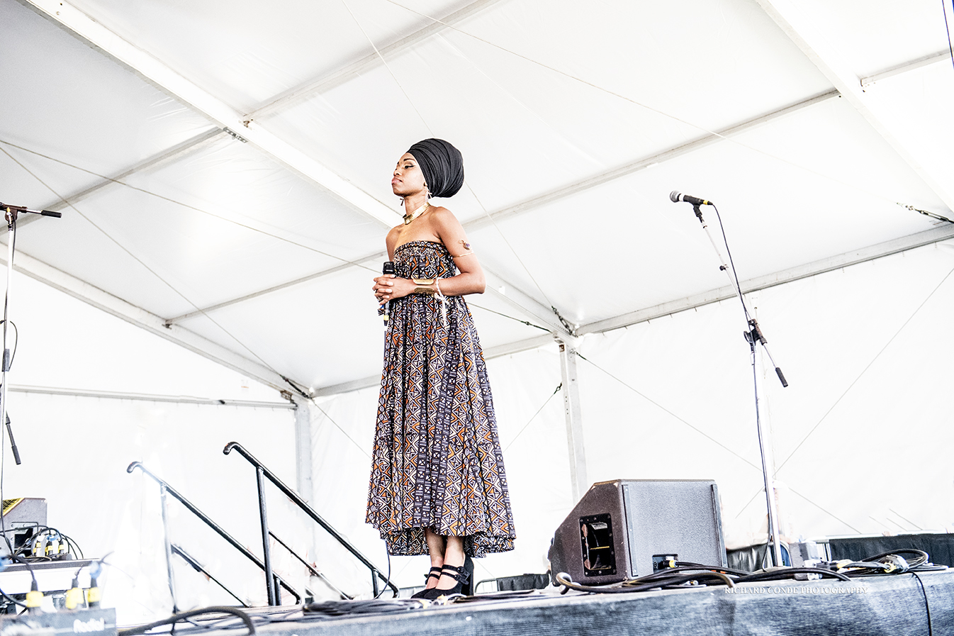 Jazzmeia Horn at the 2018 Newport Jazz Festival