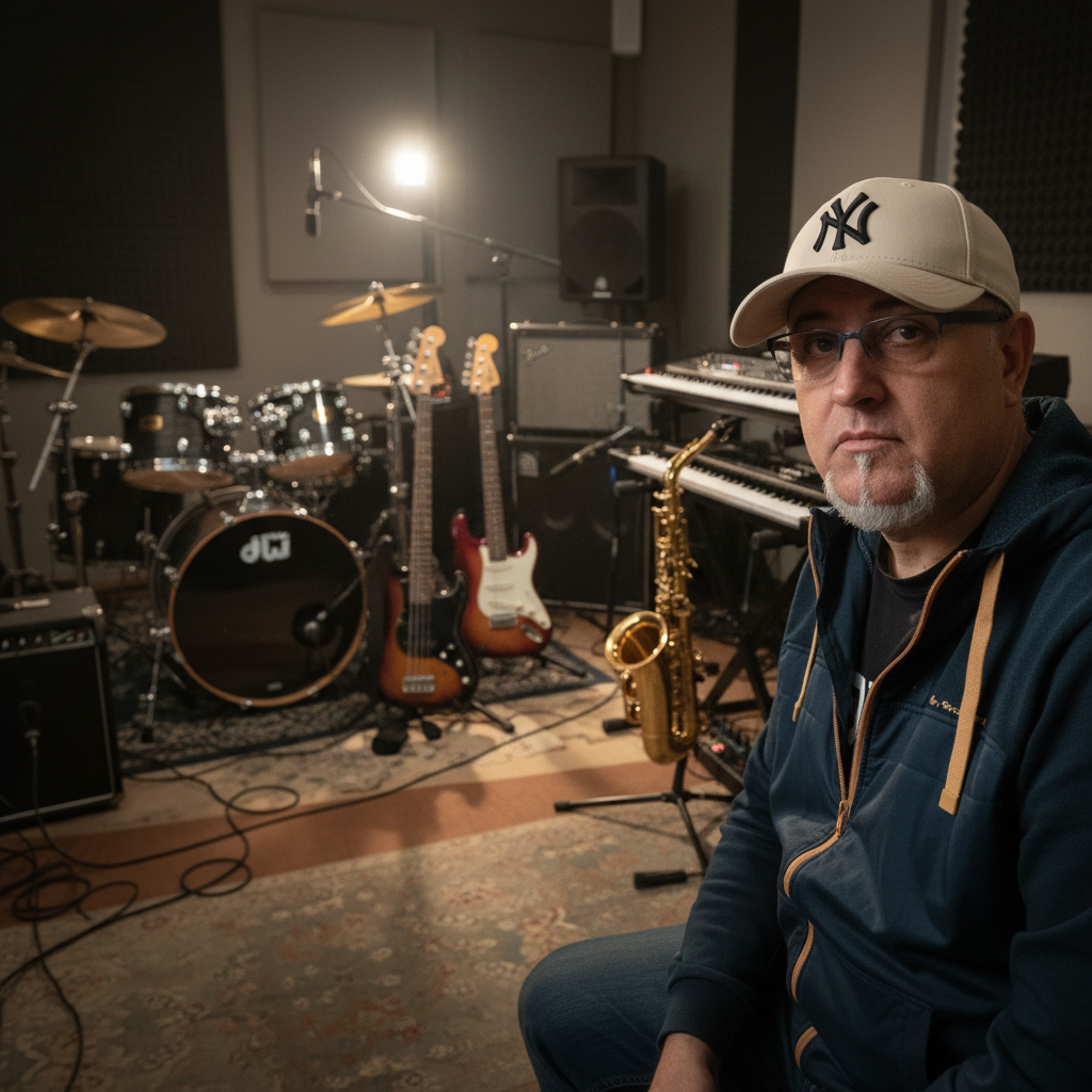 Nacho Valenciaga studio portrait — jazz photo by Nacho Valenciaga | All About Jazz