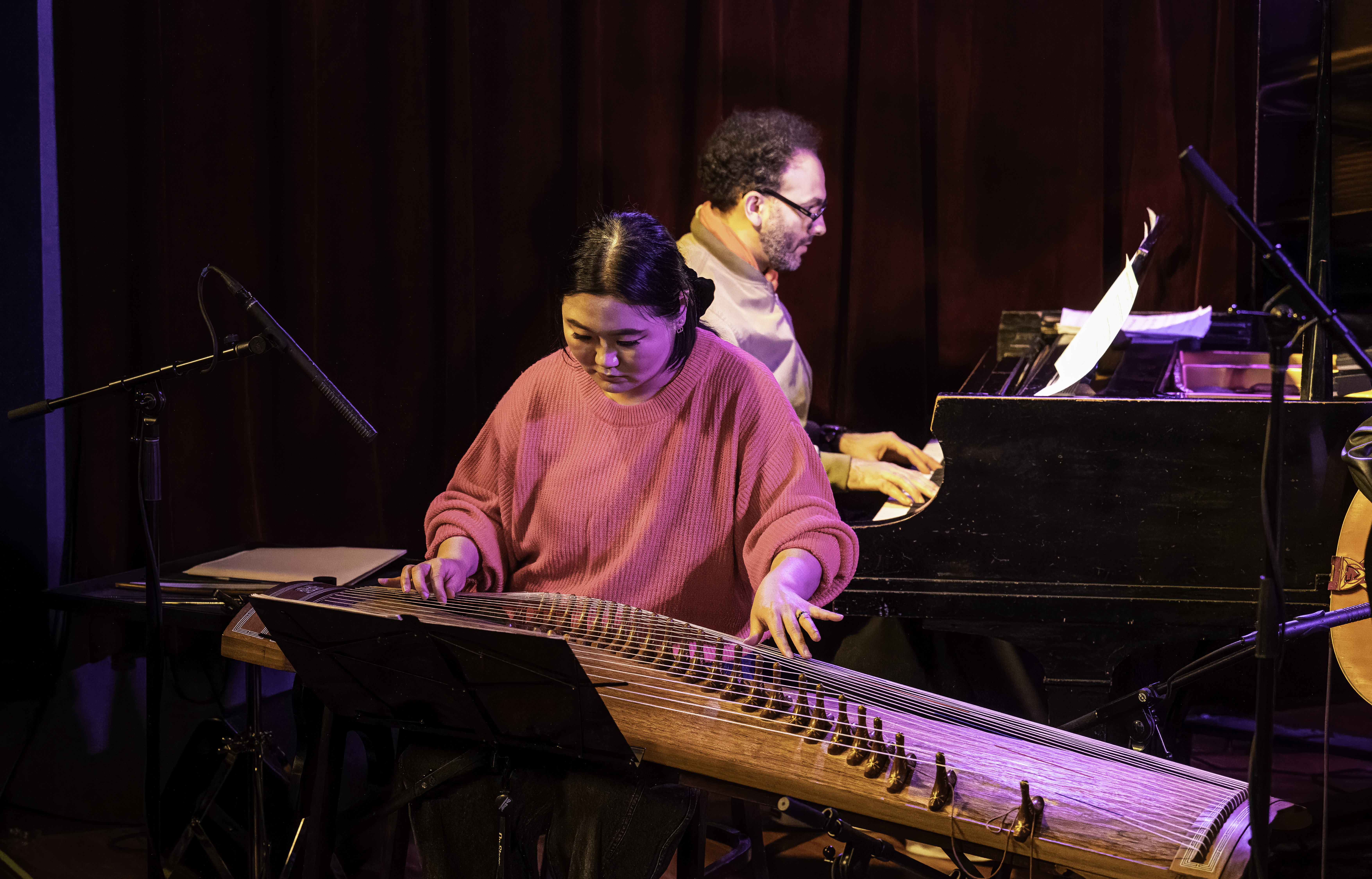 DoYeon Kim and David Virelles With the Anna Webber Nonet at the NYC Jazz Gallery