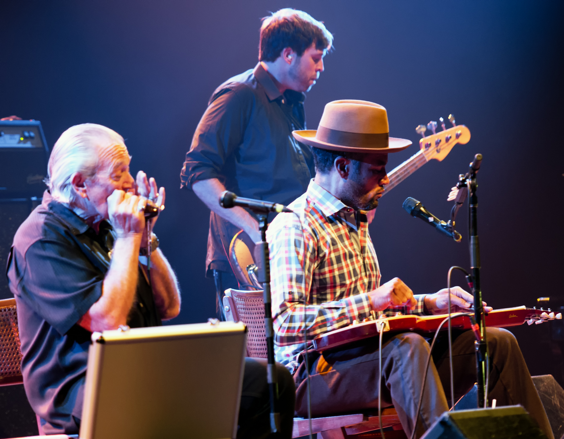 Charlie Musselwhite and Ben Harper at the Montreal International Jazz Festival 2014