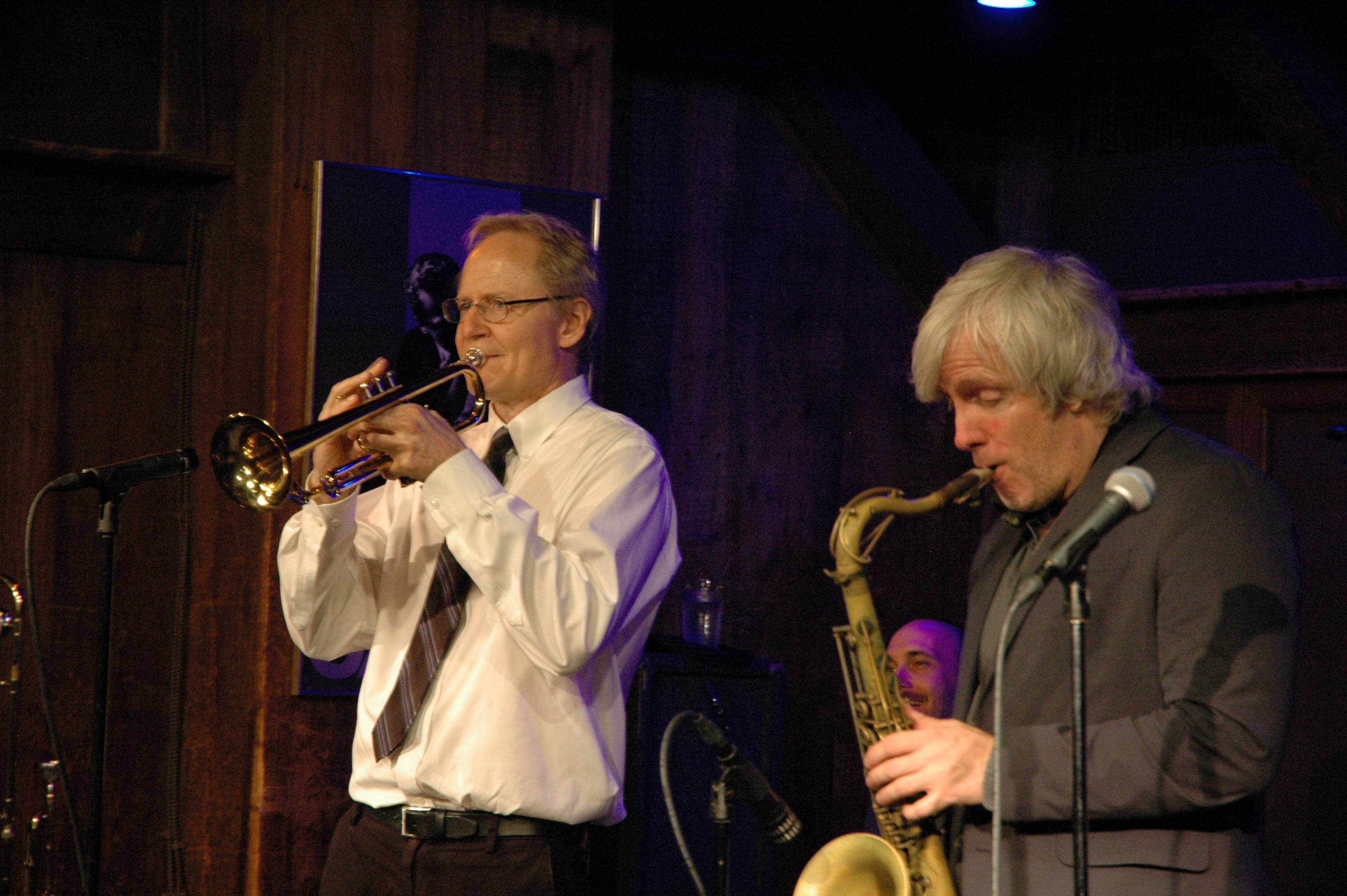 Grant Stewart with John Swana on trumpet