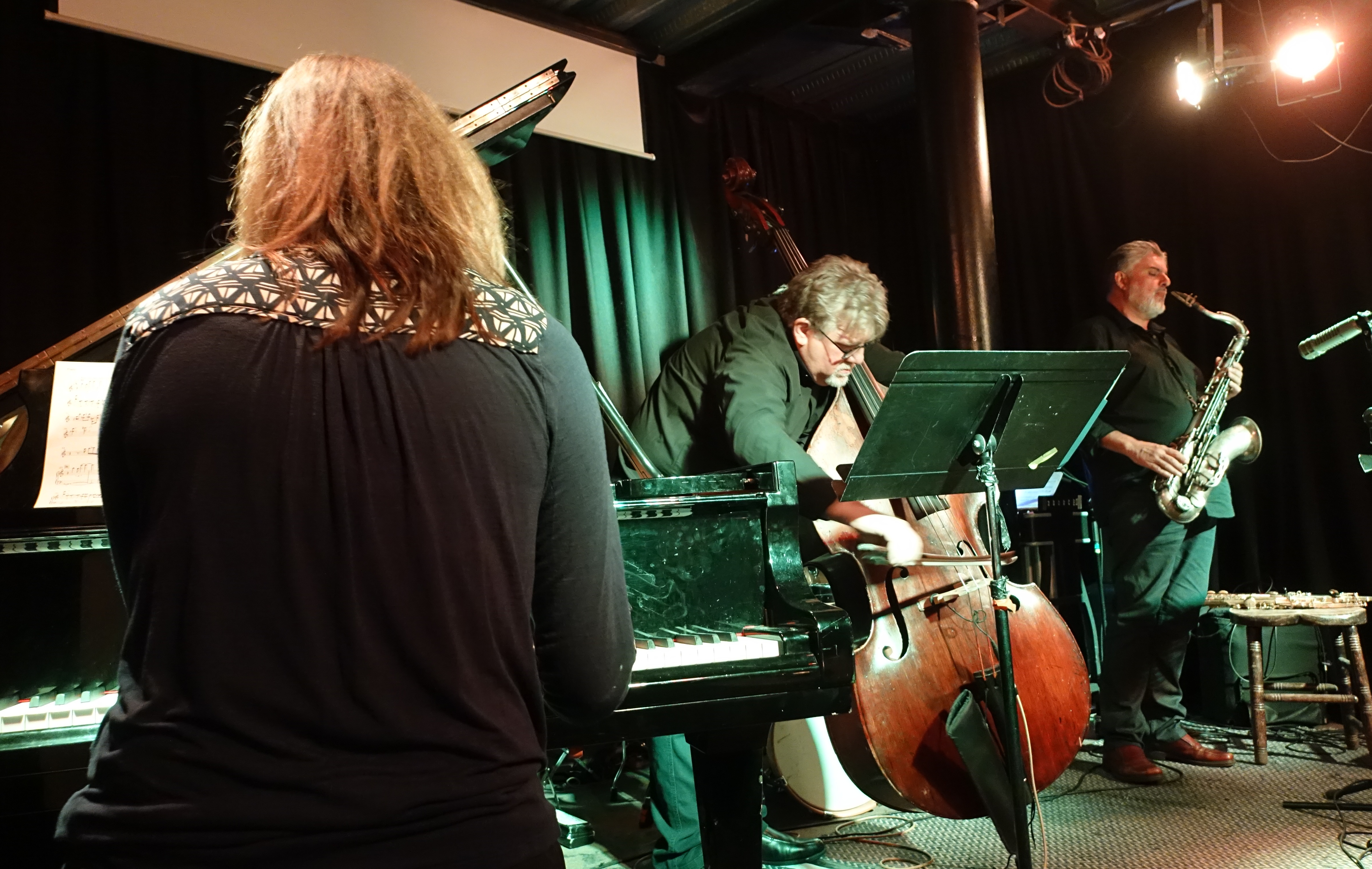 Kris Davis, Michael Formanek and Tony Malaby at the Vortex, London in May 2019