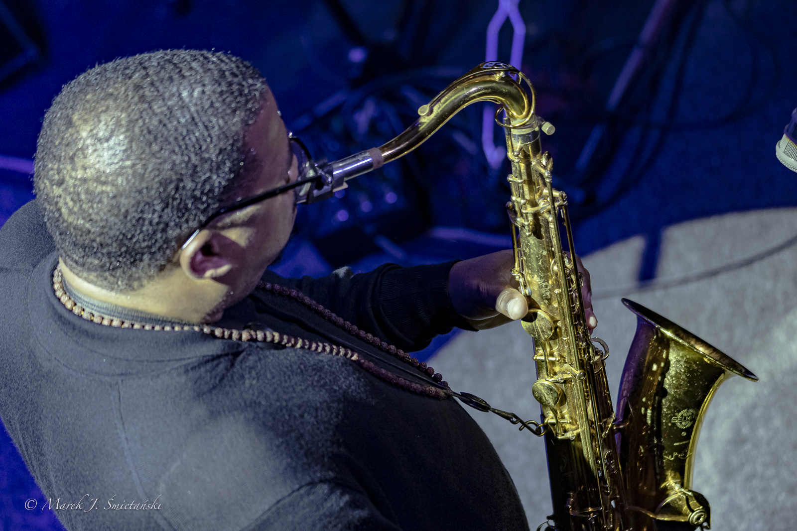 James Brandon Lewis — jazz photo by Marek J. Śmietański | All About Jazz