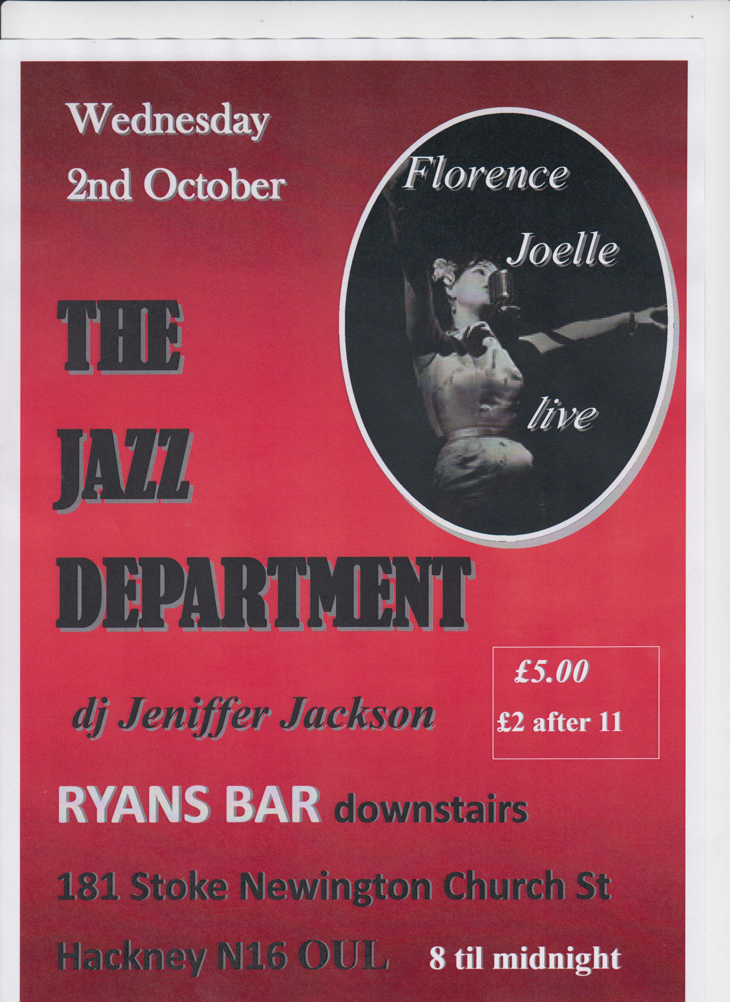 Florence joelle live at the jazz department in london