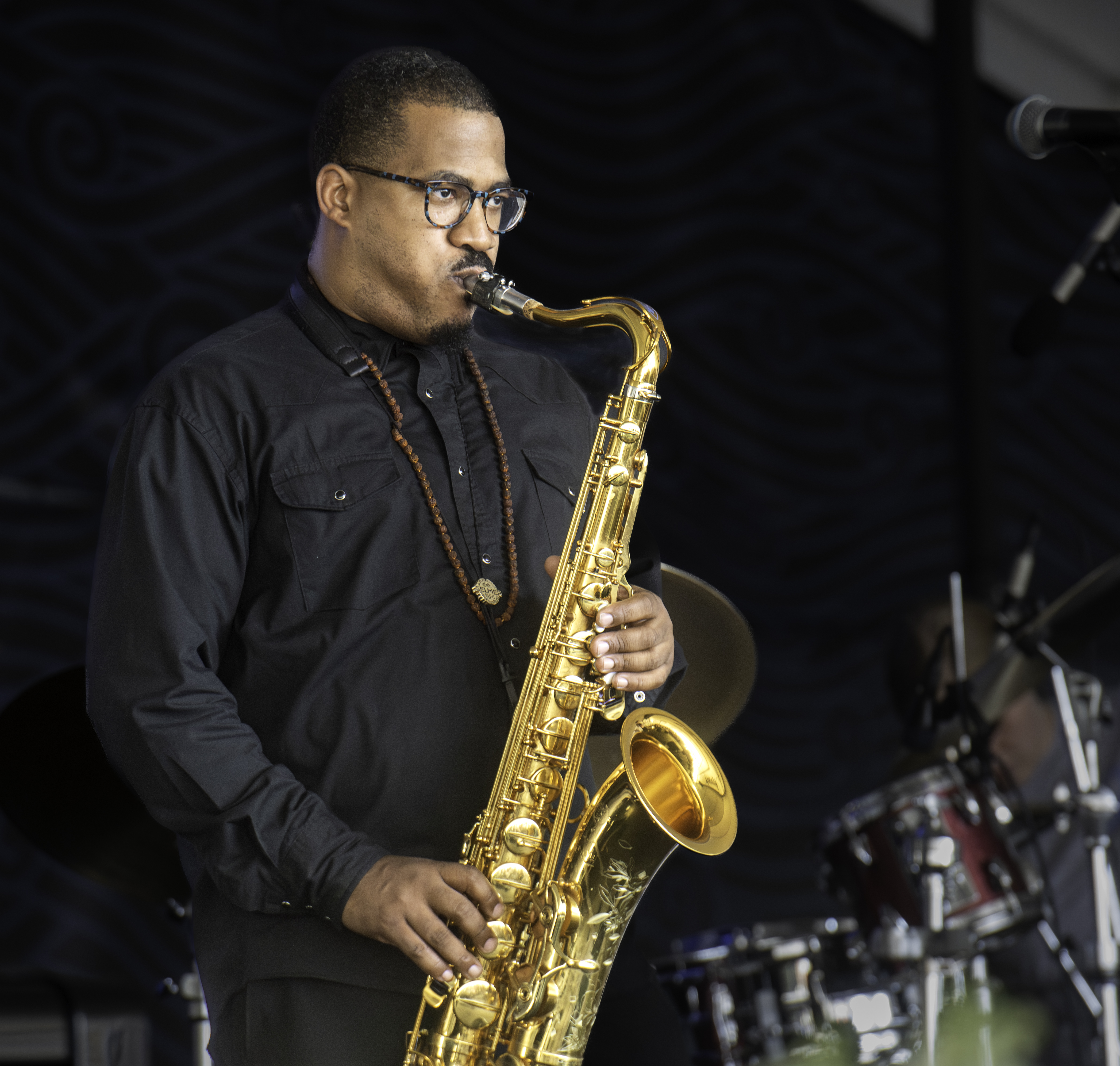 James Brandon Lewis at the Newport Jazz Festival 2023