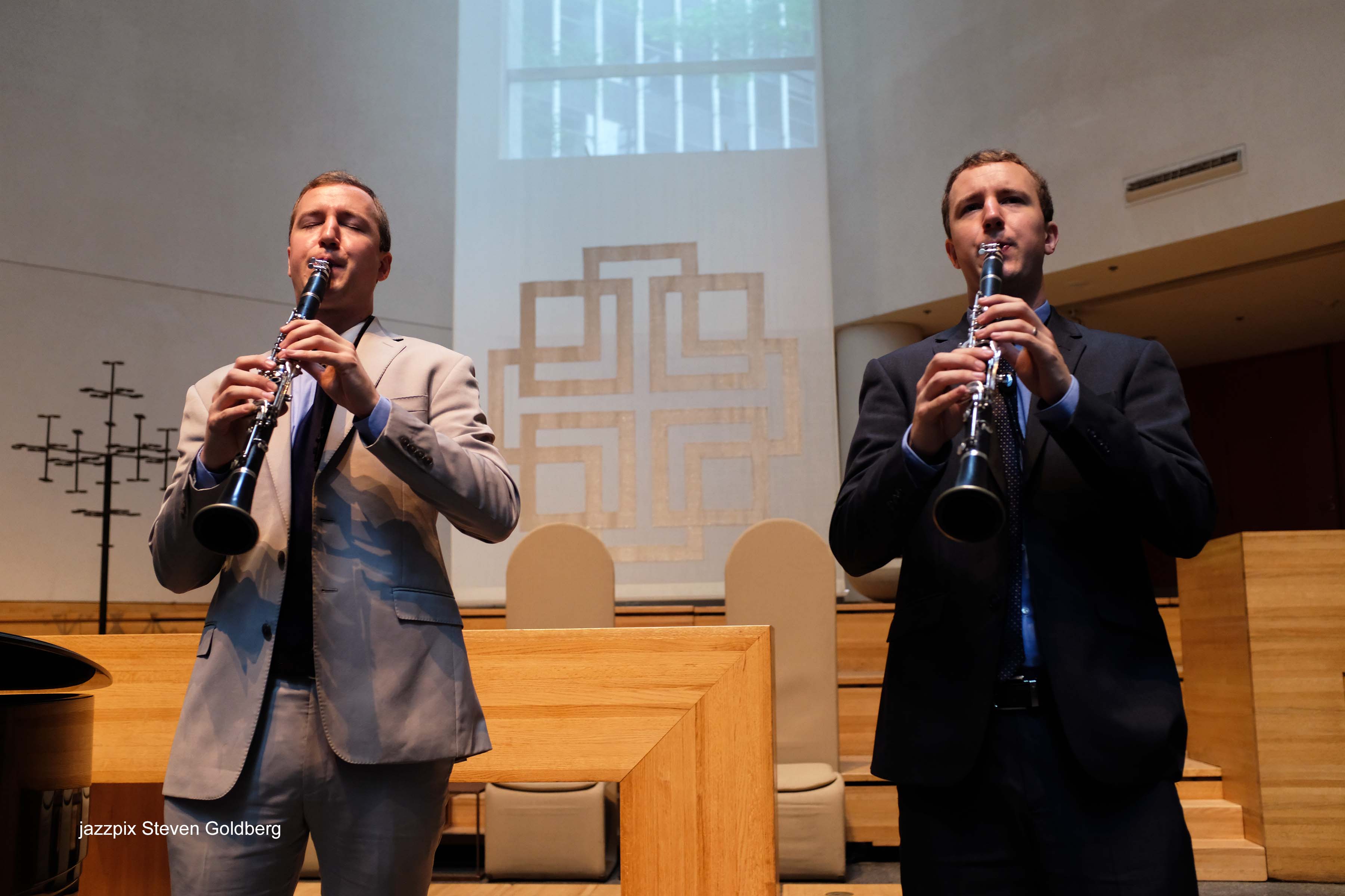 Will and Peter Anderson with Ehud Asherie