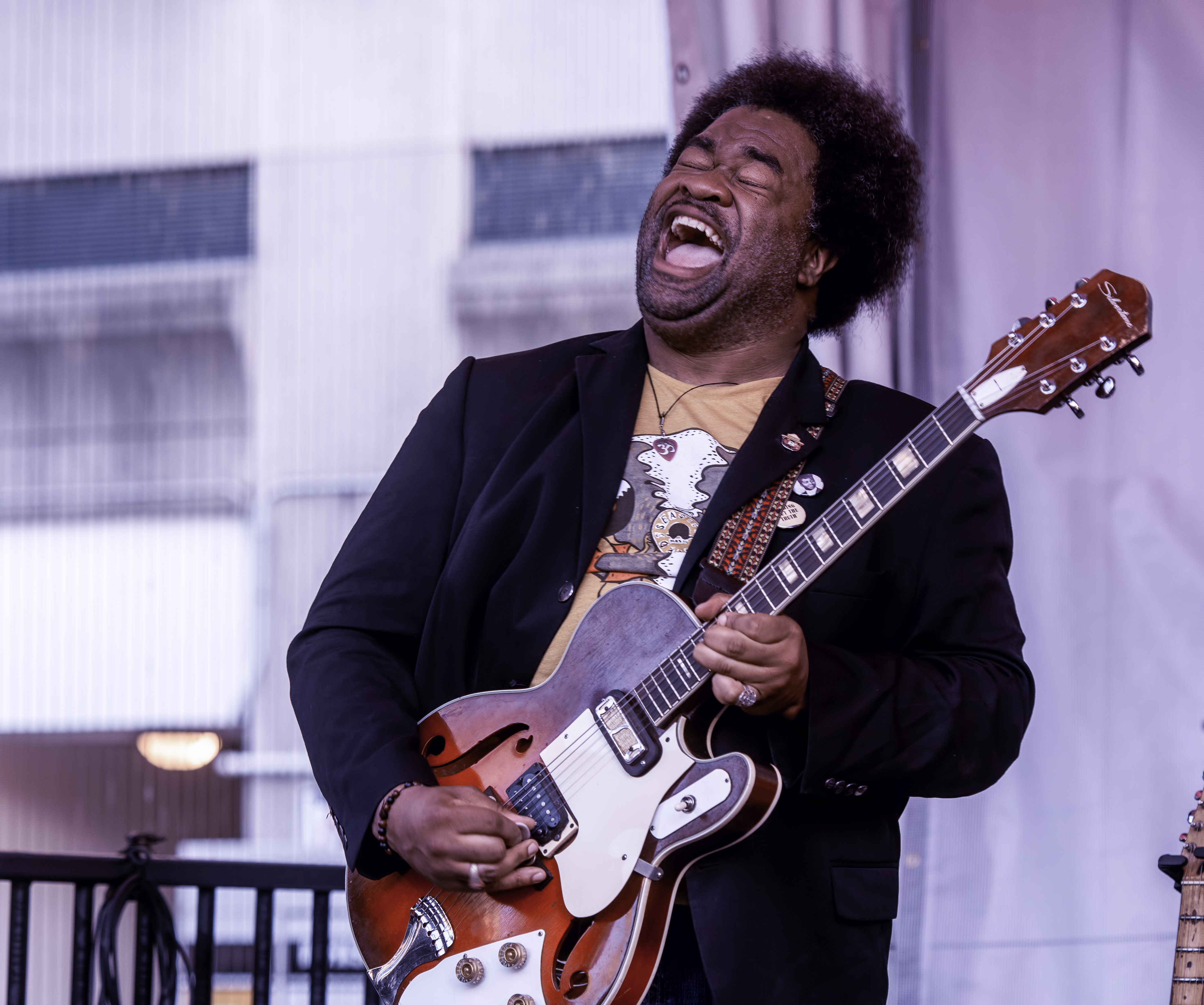 Jimmy James with the Delvon Lamarr Organ Trio at the Toronto Jazz Festival 2019