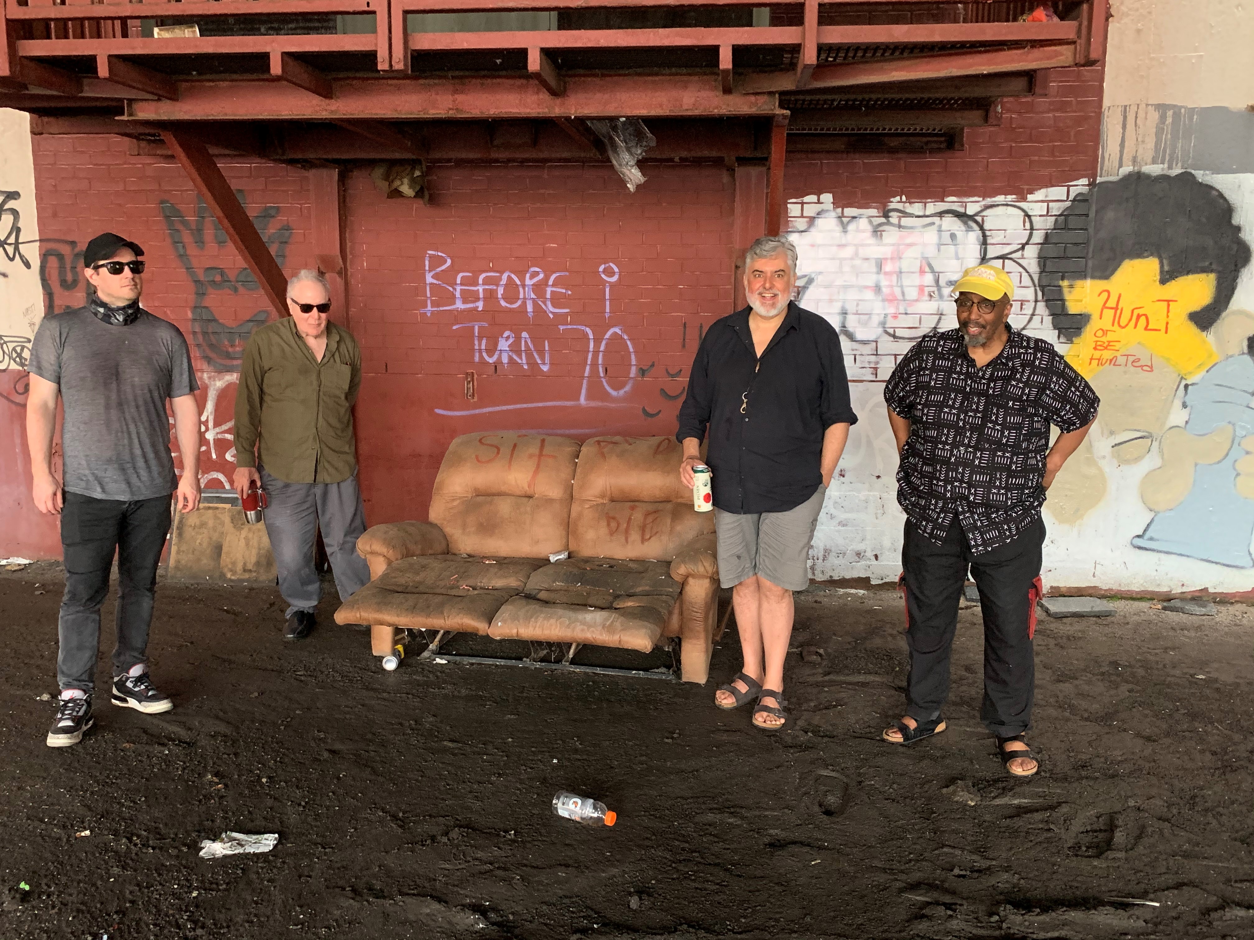 Tim Dahl, Billy Mintz, Tony Malaby, and William Parker under the Turnpike