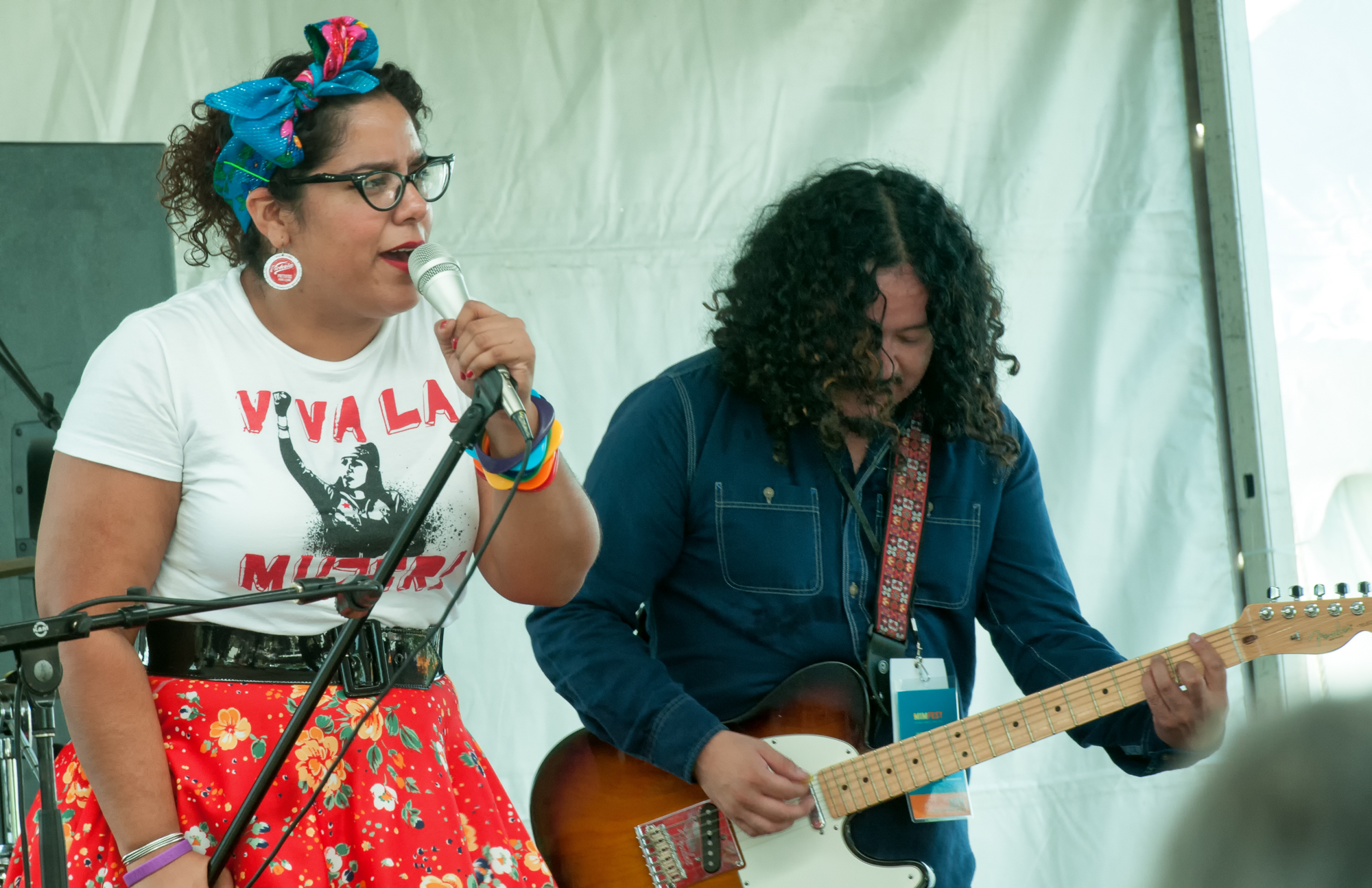 Marisol Hernandez with la Santa Cecilia at the Mim Global Music Festival