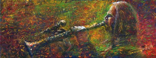 Jazz.Oil on Canvas.40x100cm.2006