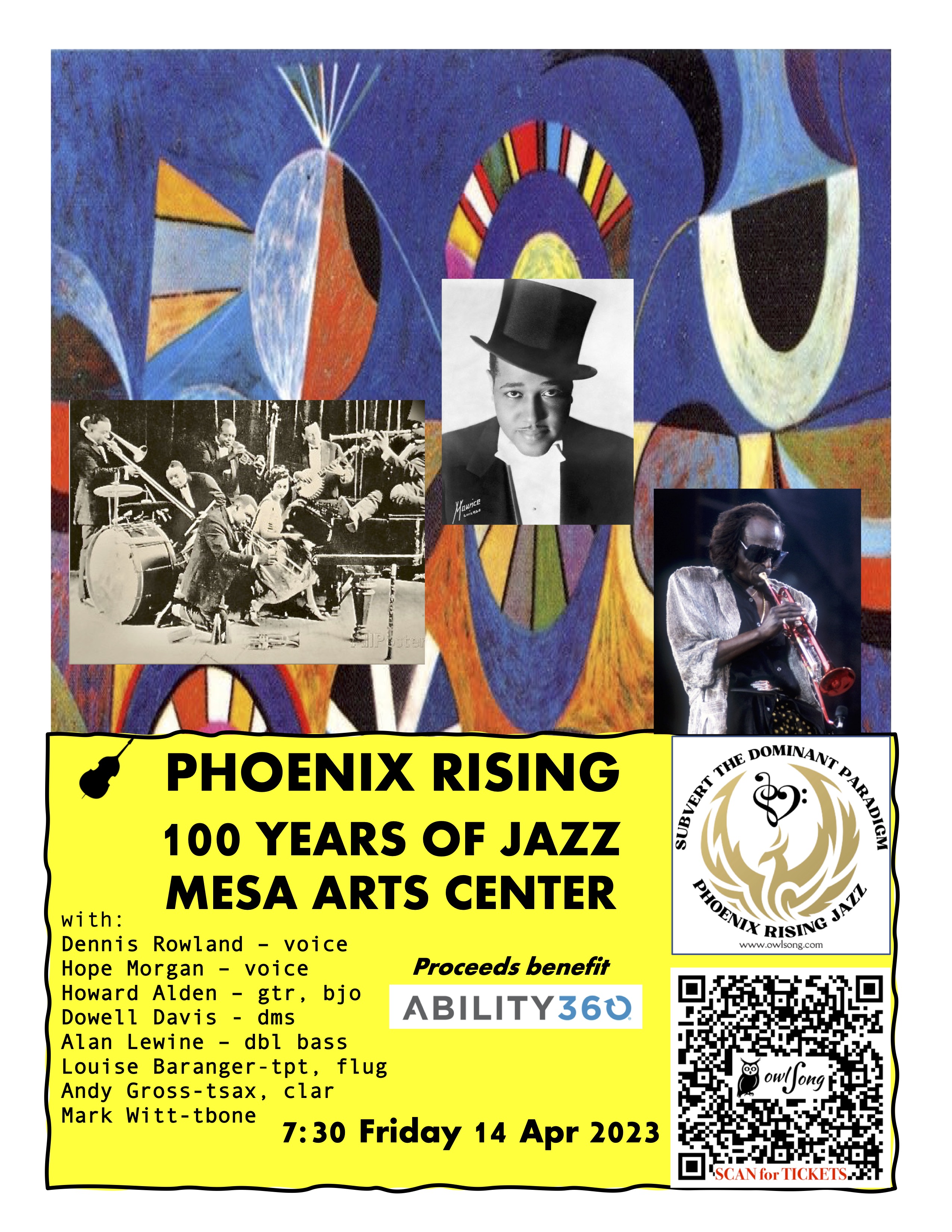 Phoenix Rising Jazz: 100 Years Of Jazz In 100 Minutes To Benefit Ability360