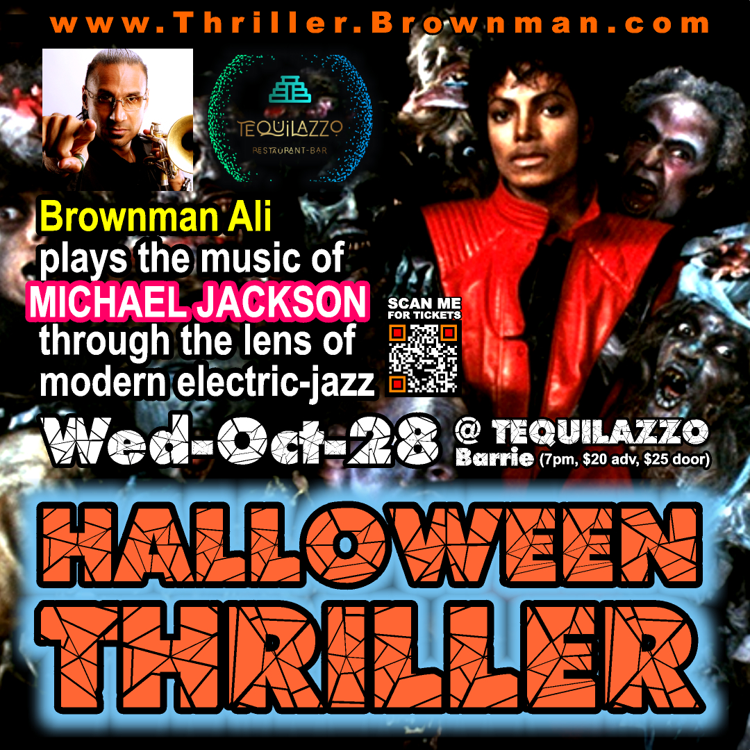 Brownman's HALLOWEEN THRILLER -- Barrie tour date 2026 — jazz photo by Andrew Nicholson | All About Jazz