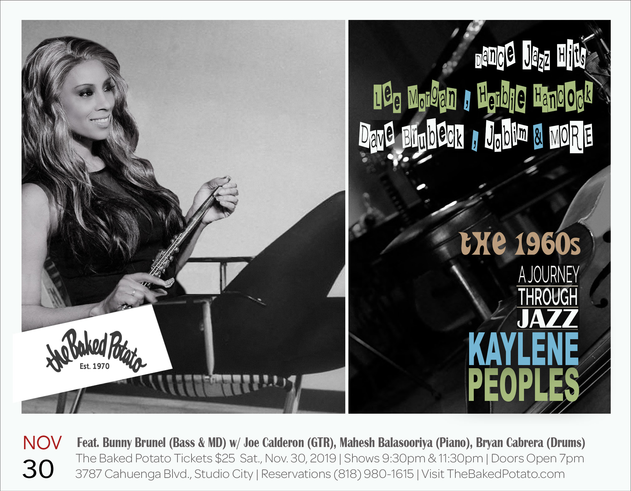 Kaylene Peoples "the 60s: A Journey Through Jazz"