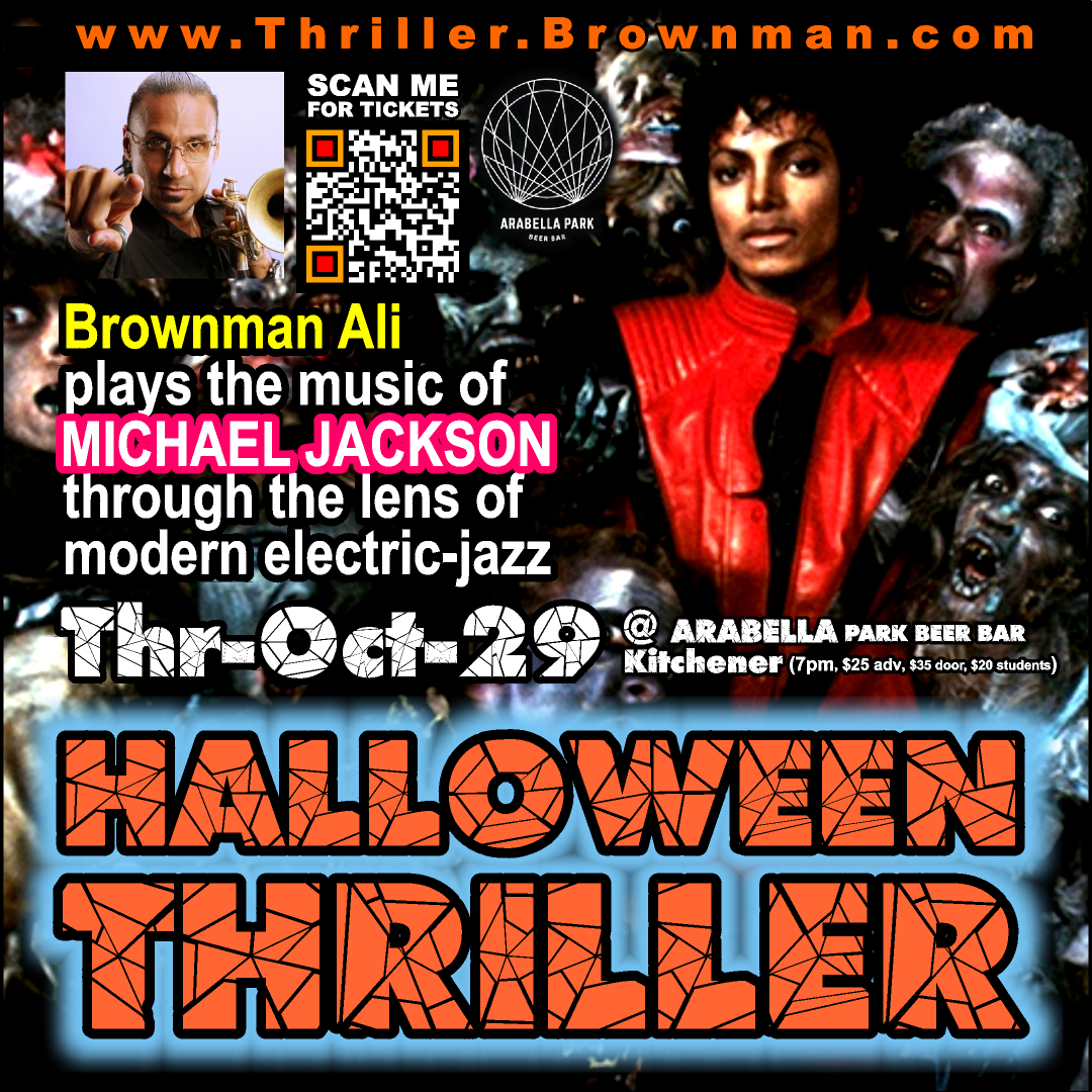 Brownman's HALLOWEEN THRILLER -- Kitchener tour date 2026 — jazz photo by Andrew Nicholson | All About Jazz