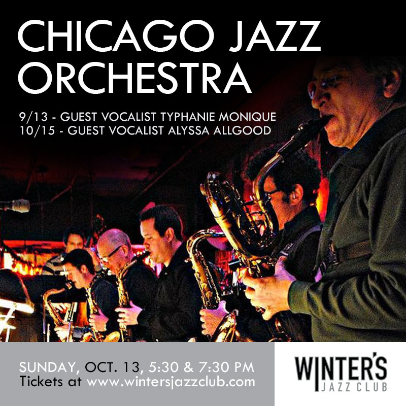 Chicago Jazz Orchetra + Guest Vocalist Alyssa Allgood