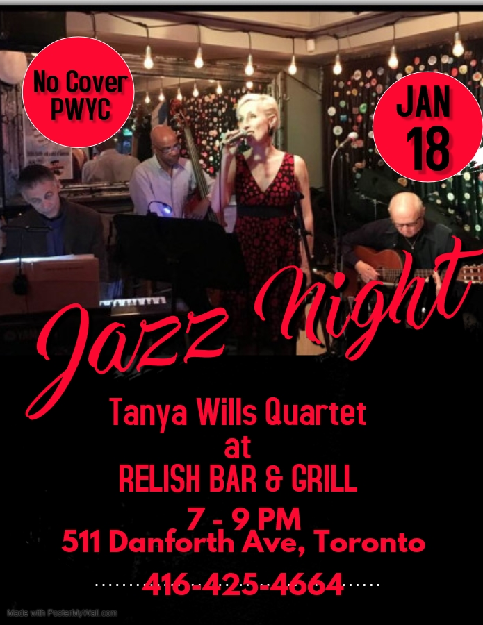 Tanya Wills Quartet At Relish