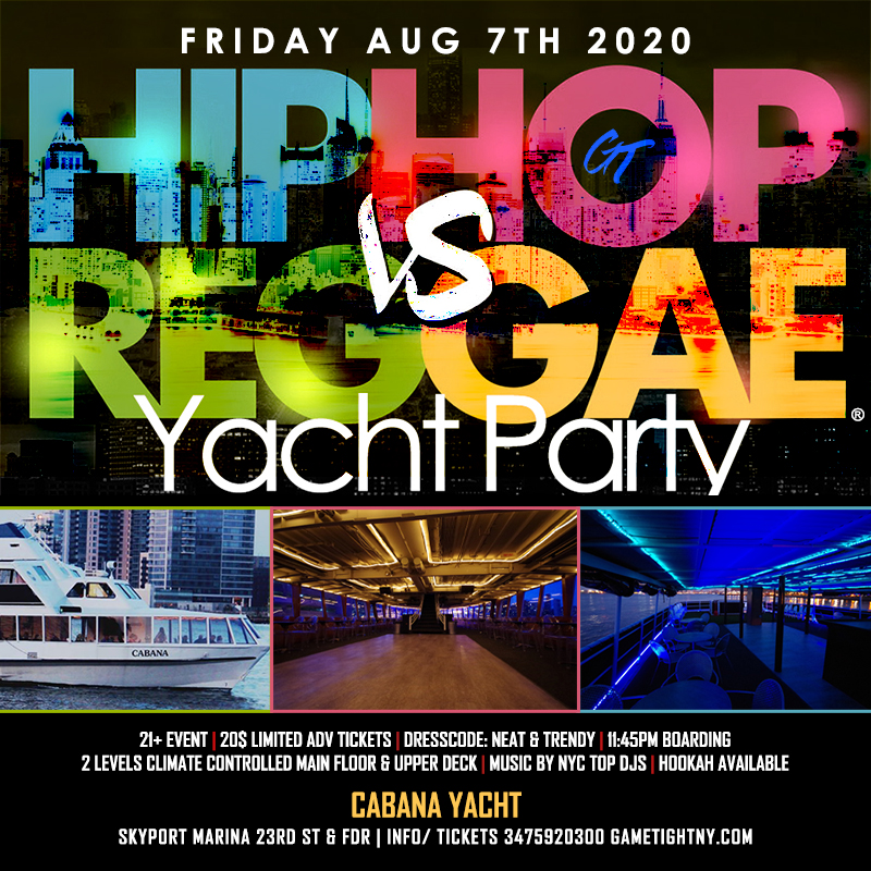 Ny Hip Hop Vs. Reggae® Midnight Yacht Party At Cabana Yacht