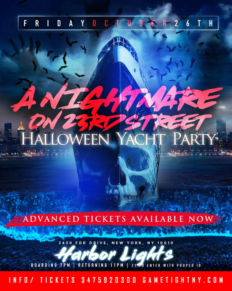  Nyc Afterwork Halloween Yacht Party Cruise At Skyport Marina Harbor Lights 