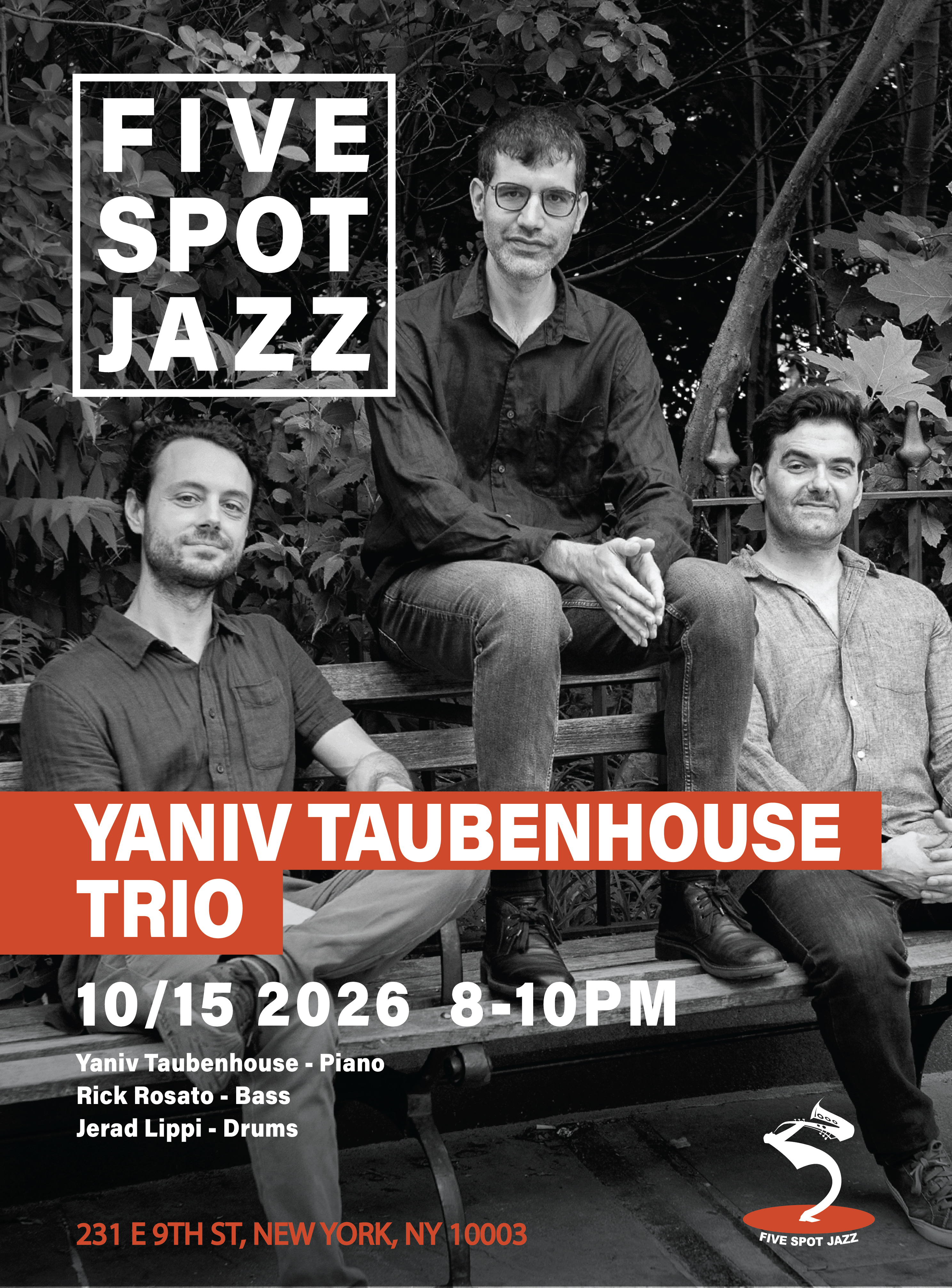 Yaniv Taubenhouse Trio — jazz photo by FIVE SPOT JAZZ | All About Jazz