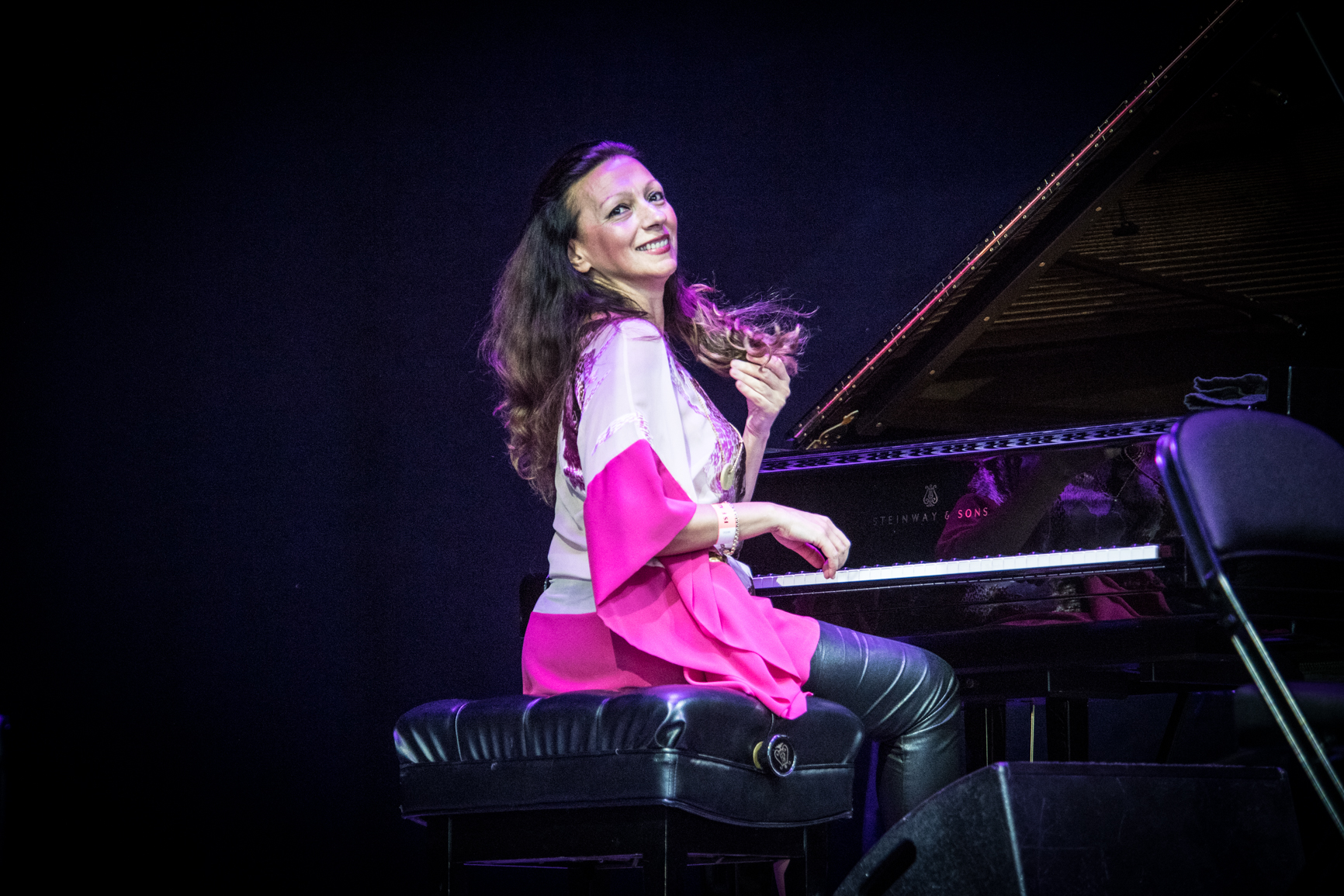 Amina Figarova at the 2022 Saratoga Jazz Festival