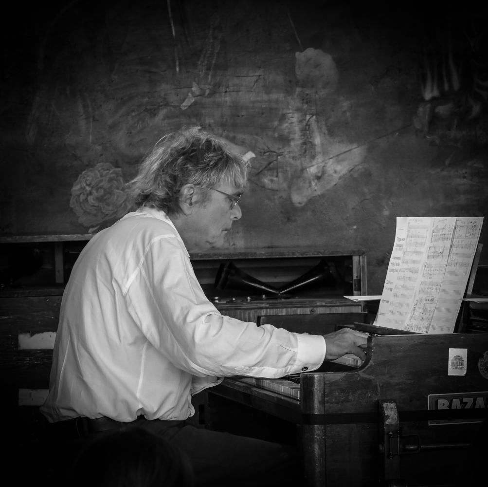 Koppel & Son (Anders Koppel) at a recording session in Copenhagen 2017.06.08
