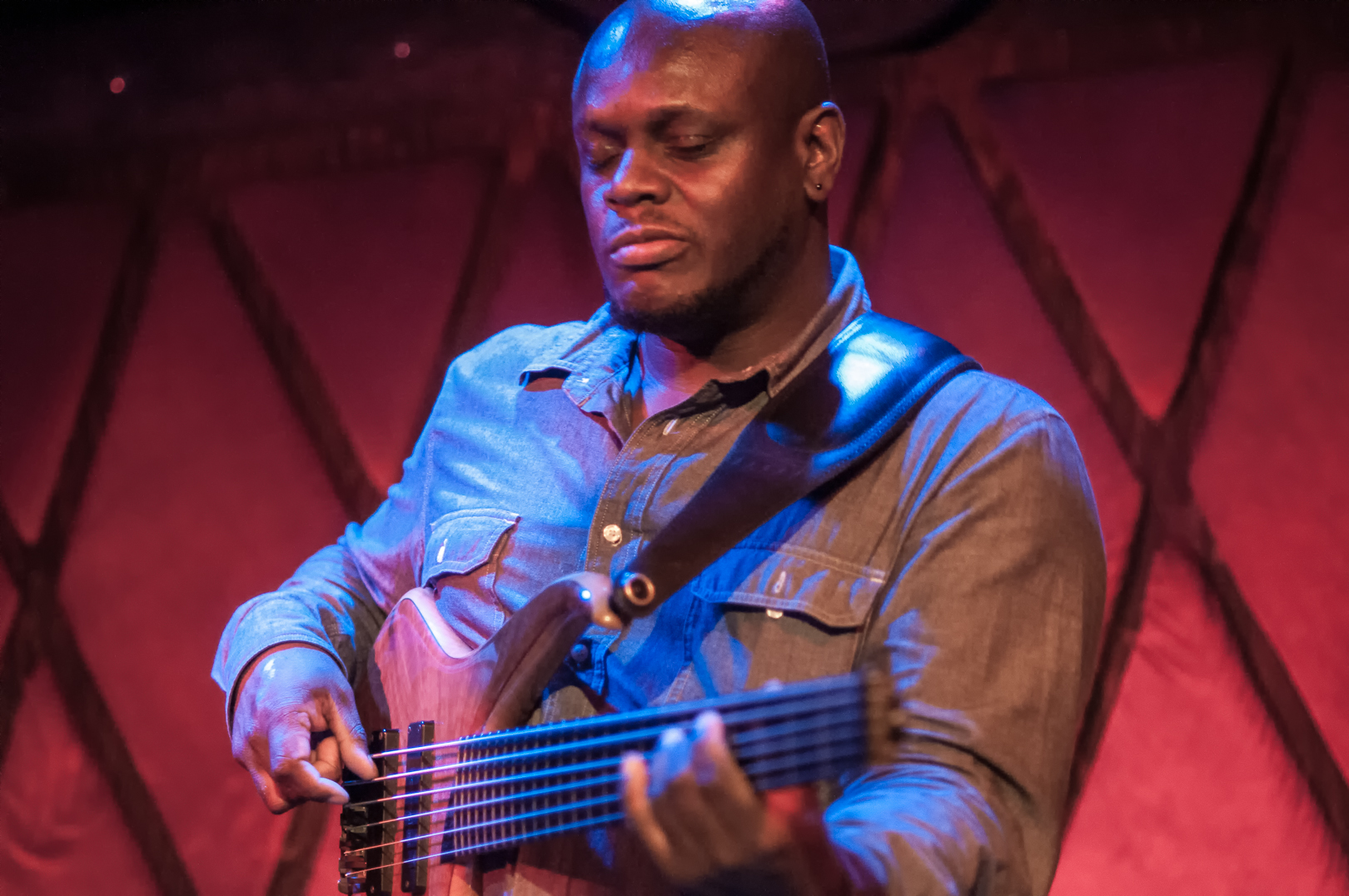 Anthony Tidd with Steve Coleman at the Jazz Gallery Benefit at Rockwood Music Hall