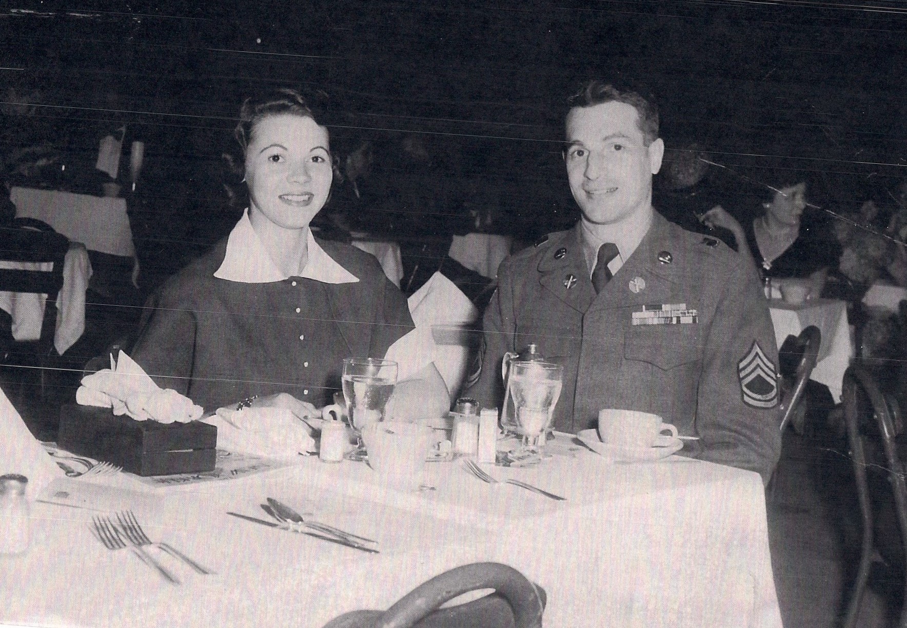 Marcy Lutes & brother Sgt. Wendell Ralph Lutes, New York City, August 1951.