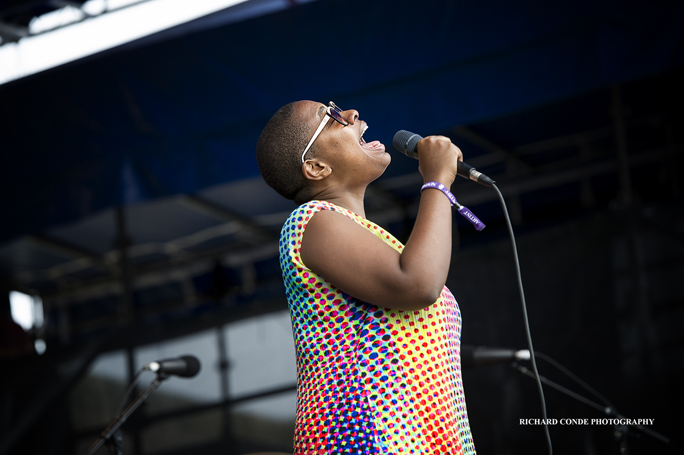 Cecile McLorin Salvant at the 2017 Newport Jazz Festival