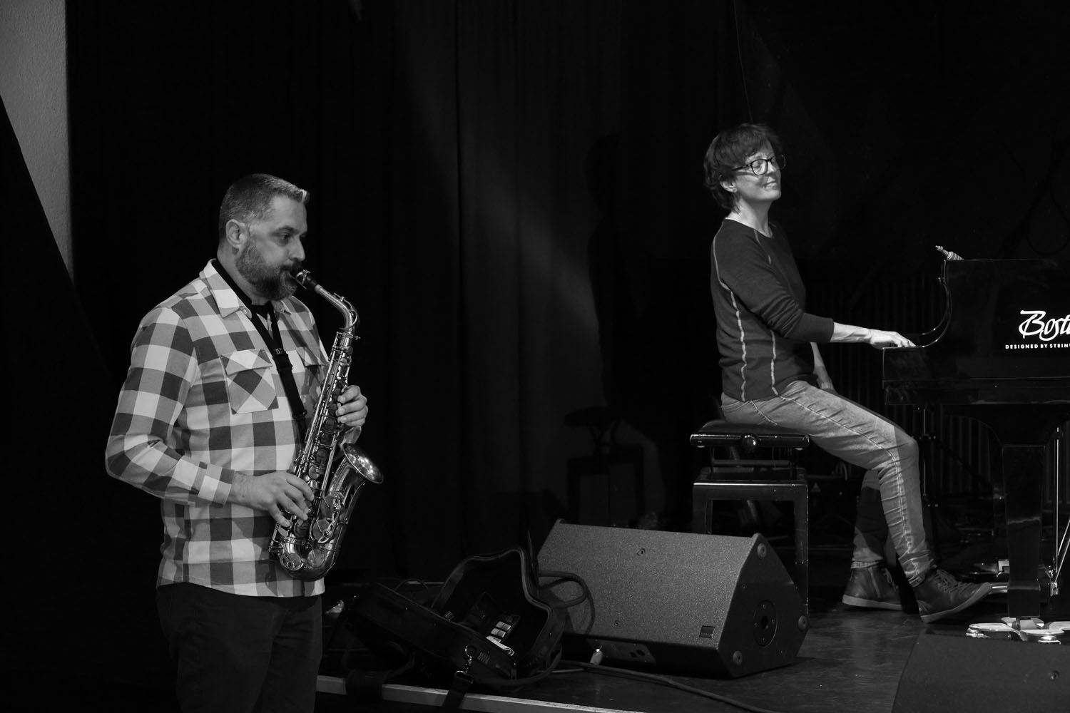 Dave Rempis - Elisabeth Harnik — jazz photo by Luciano Rossetti | All About Jazz