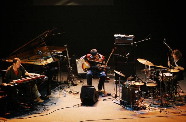 Michel Wintsch, Cyril Moulas and Beatrice Graf with "Quartier Lointain" at the Amr Jazz Festival, Alhambra, Geneva, Switzerland,