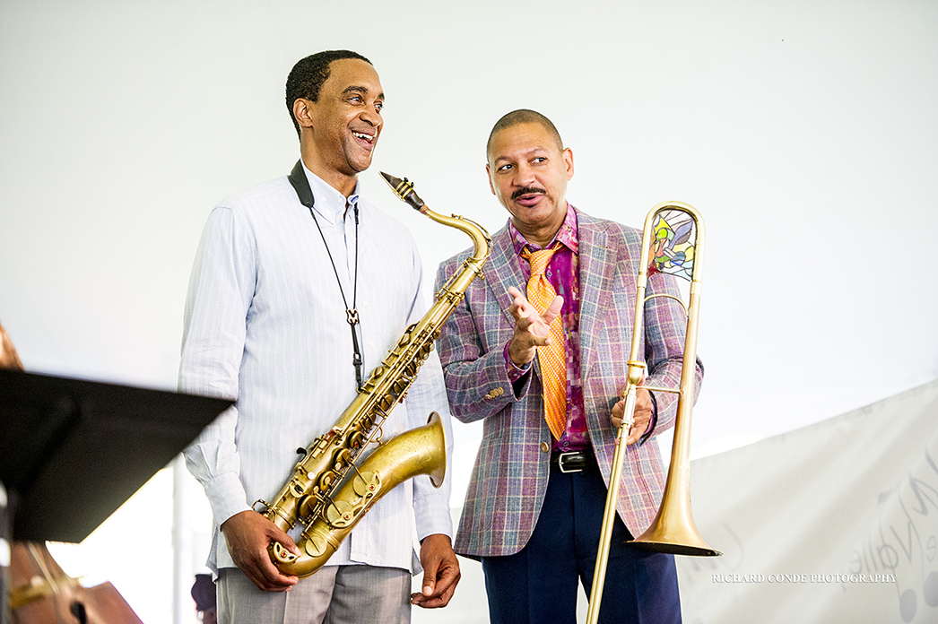 Javon Jackson and Delfeayo Marsalis at the 2017 Jazz in the Valley Jazz Festival