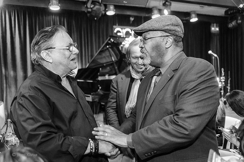 Arturo Sandoval and Super Fan David Richardson