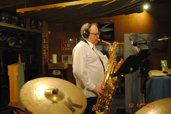 Tower of Power Great Stephen 'Doc" Kupka on a Tony Adamo Recording Session.Mike Clark Producing