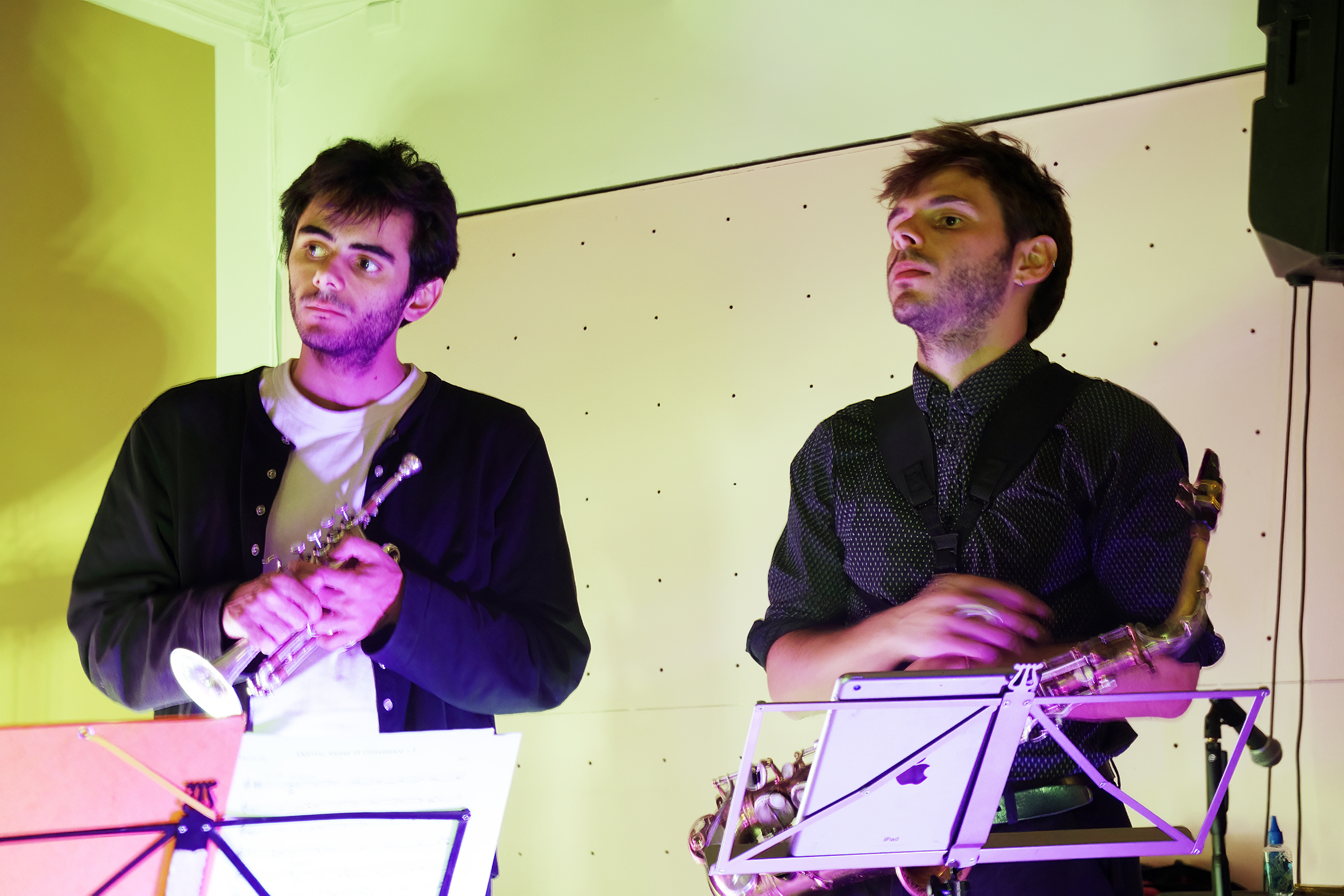 Hector and Sol Léna-Schroll at Kunstnernes Hus, Oslo — jazz photo by Daniel Mège | All About Jazz