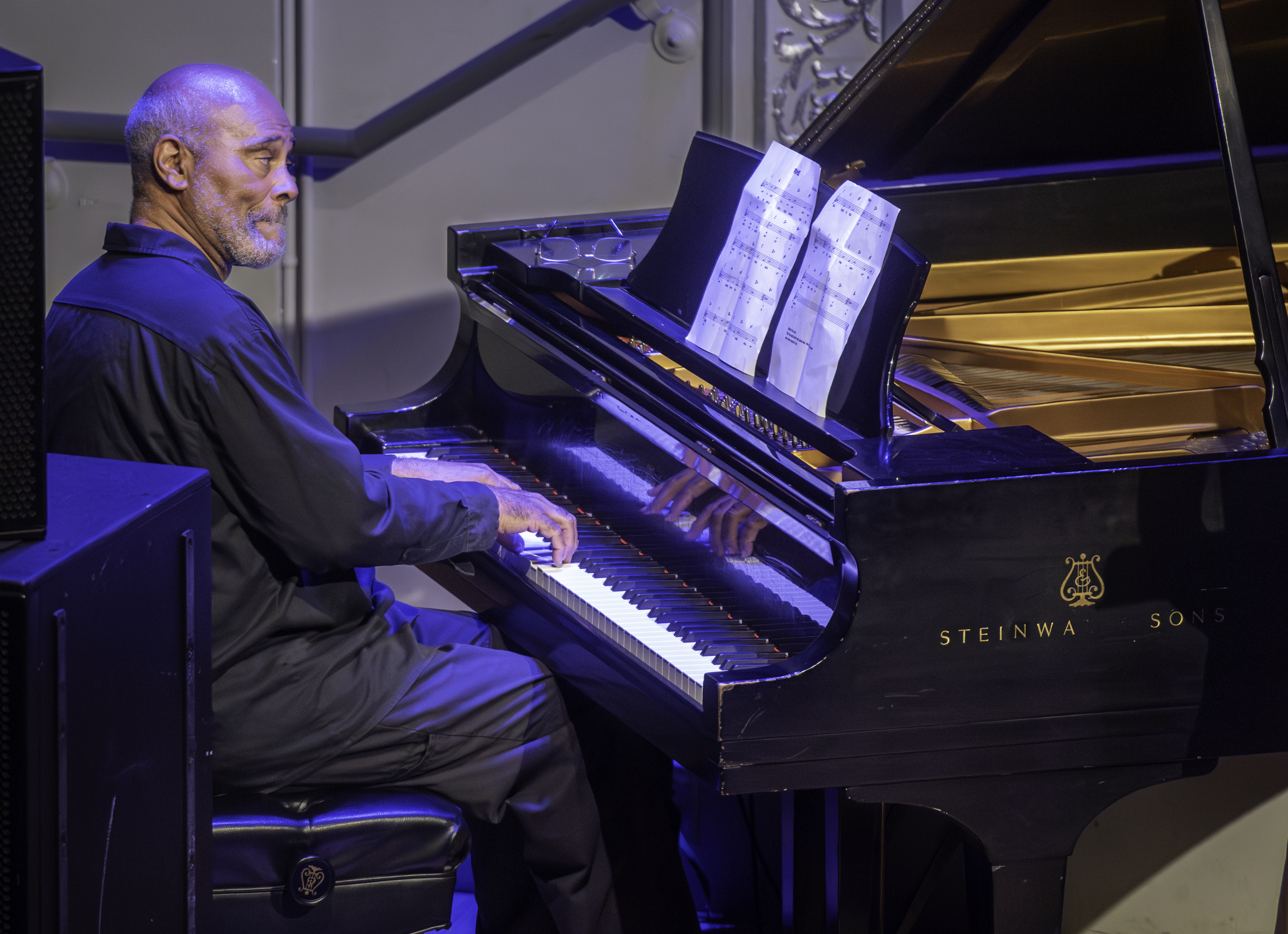 Cooper Moore at the Edward "Kidd" Jordan Memorial Concert at Roulette in Brooklyn
