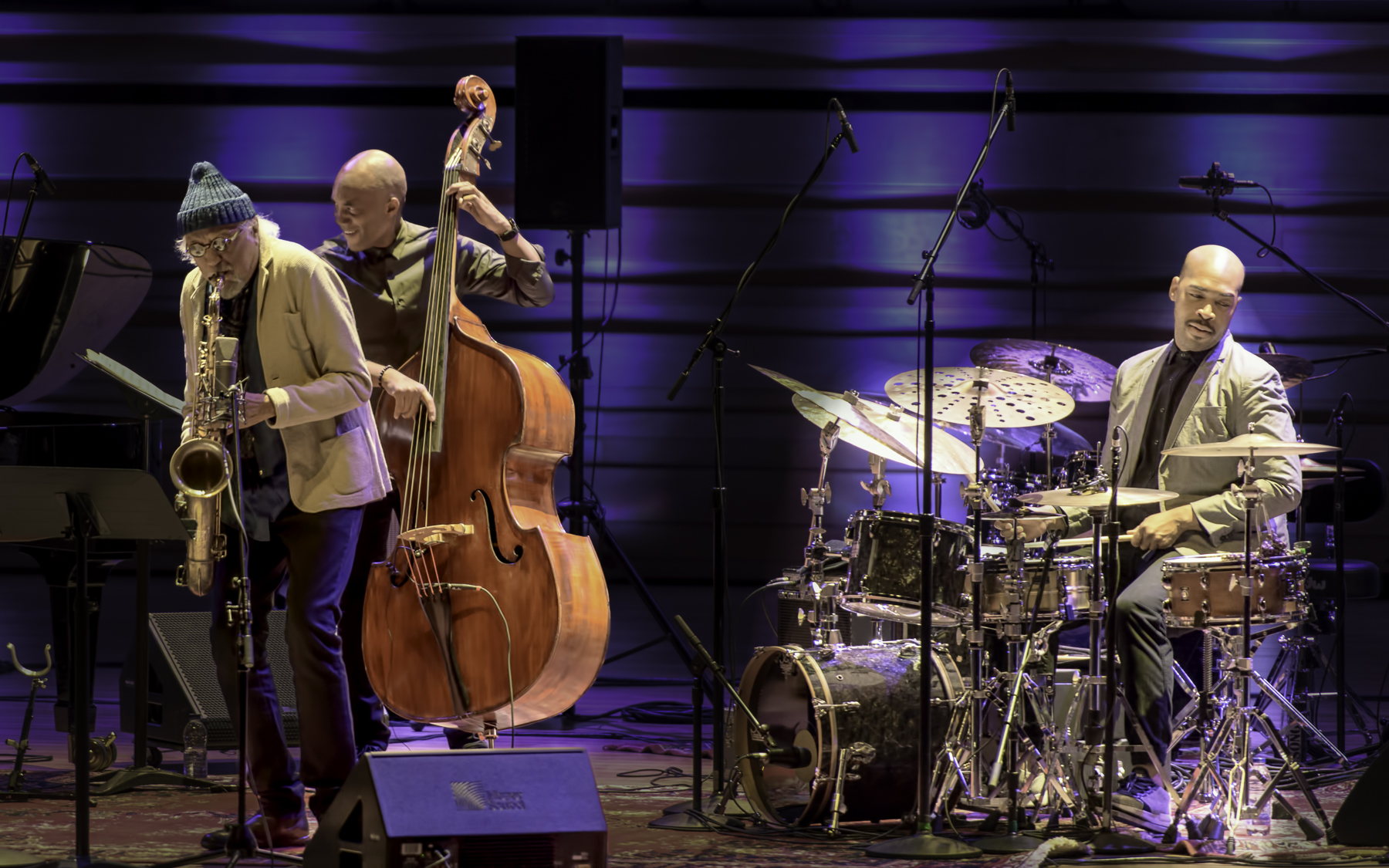 Reuben Rogers, Eric Harland with Charles Lloyd at the Montreal Jazz Festival (2017)