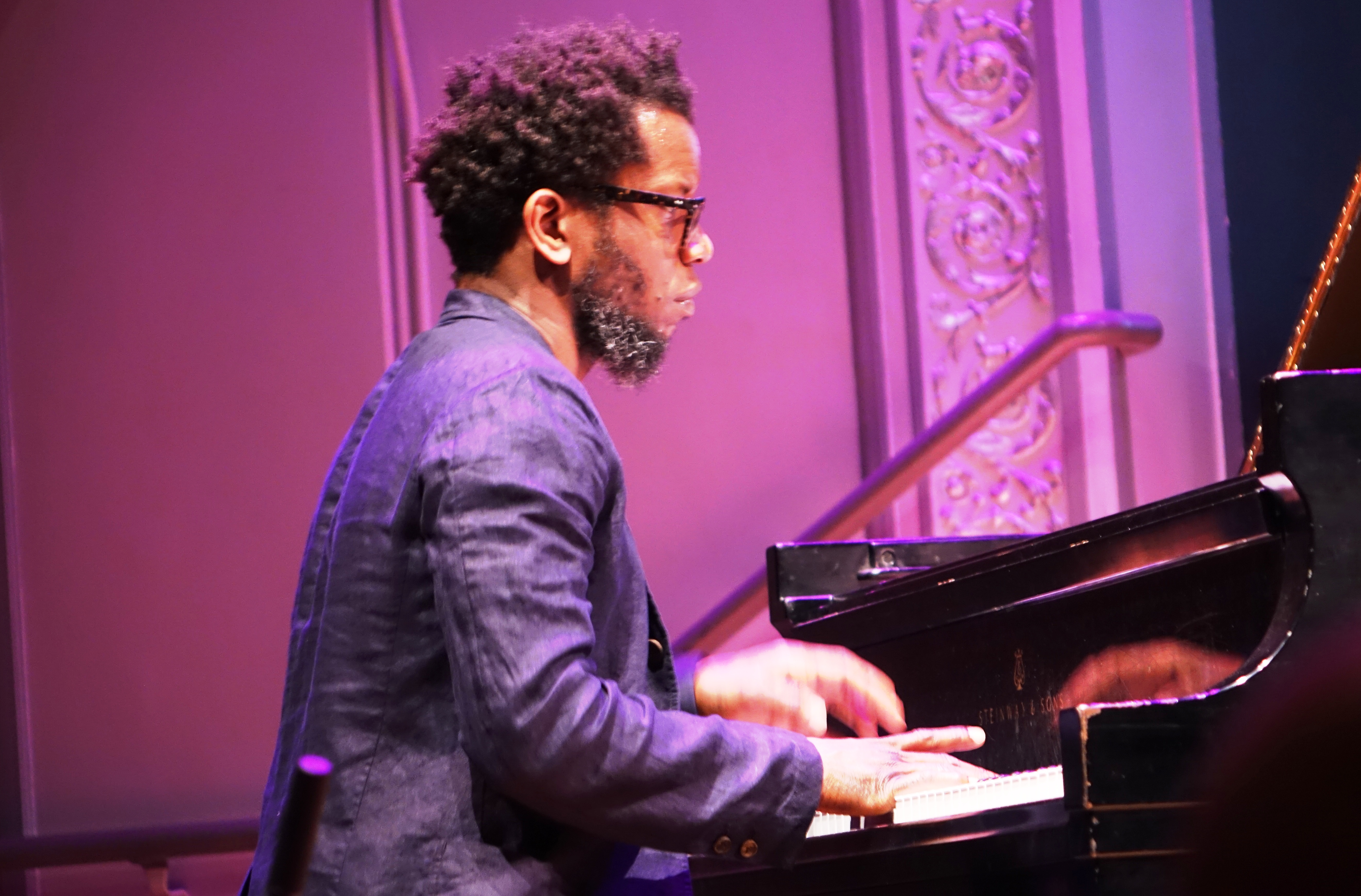 Aruan Ortiz at the Vision Festival at Roulette, Brooklyn in May 2018