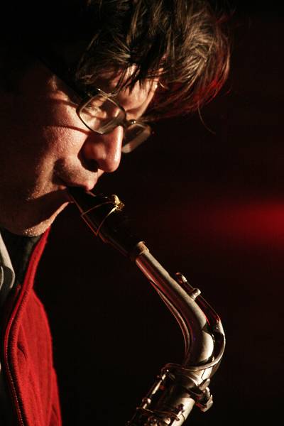 Stefano Saccon with "Stefano Saccon 4tet - Stratic" at the Caves Du Bon-Sejour, Versoix, Geneva, Switzerland, March 2006