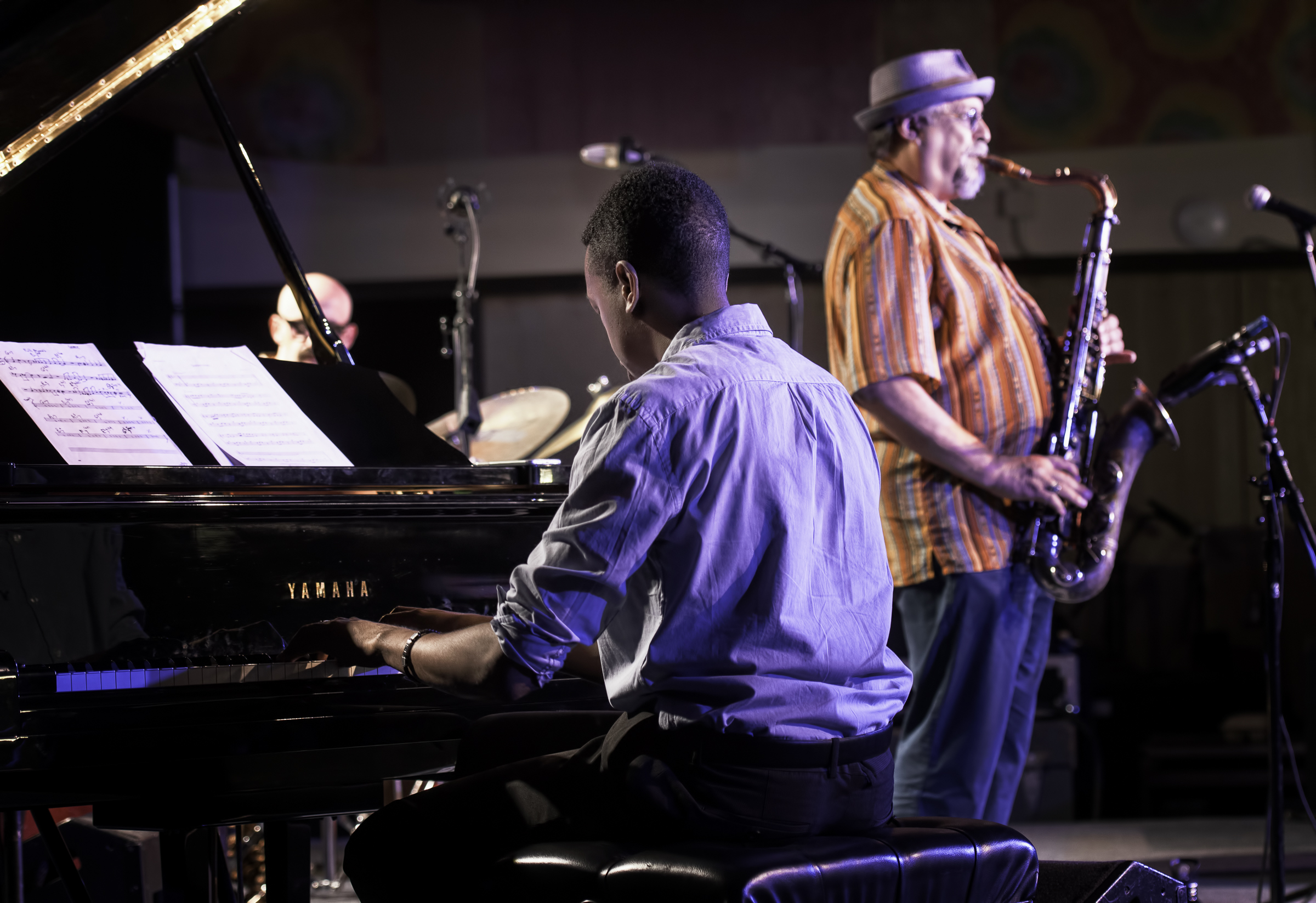 Lawrence Fields and Joe Lovano with the Classic Quartet at the Monterey Jazz Festival