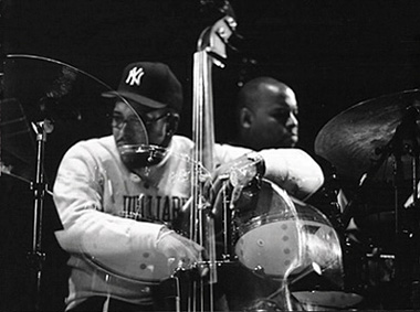 This Double Exposure of Christian McBride and Gene Jackson Was Taken During the Semi Finals of the 1999 Thelonious Monk Internat