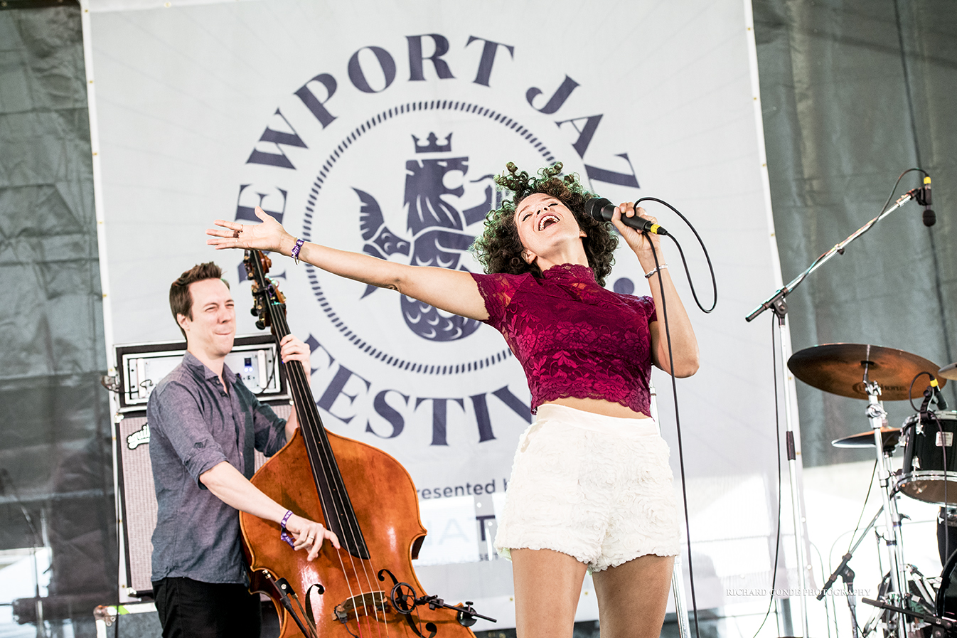 Cyrille Aimee at the2017 Newport Jazz Festival