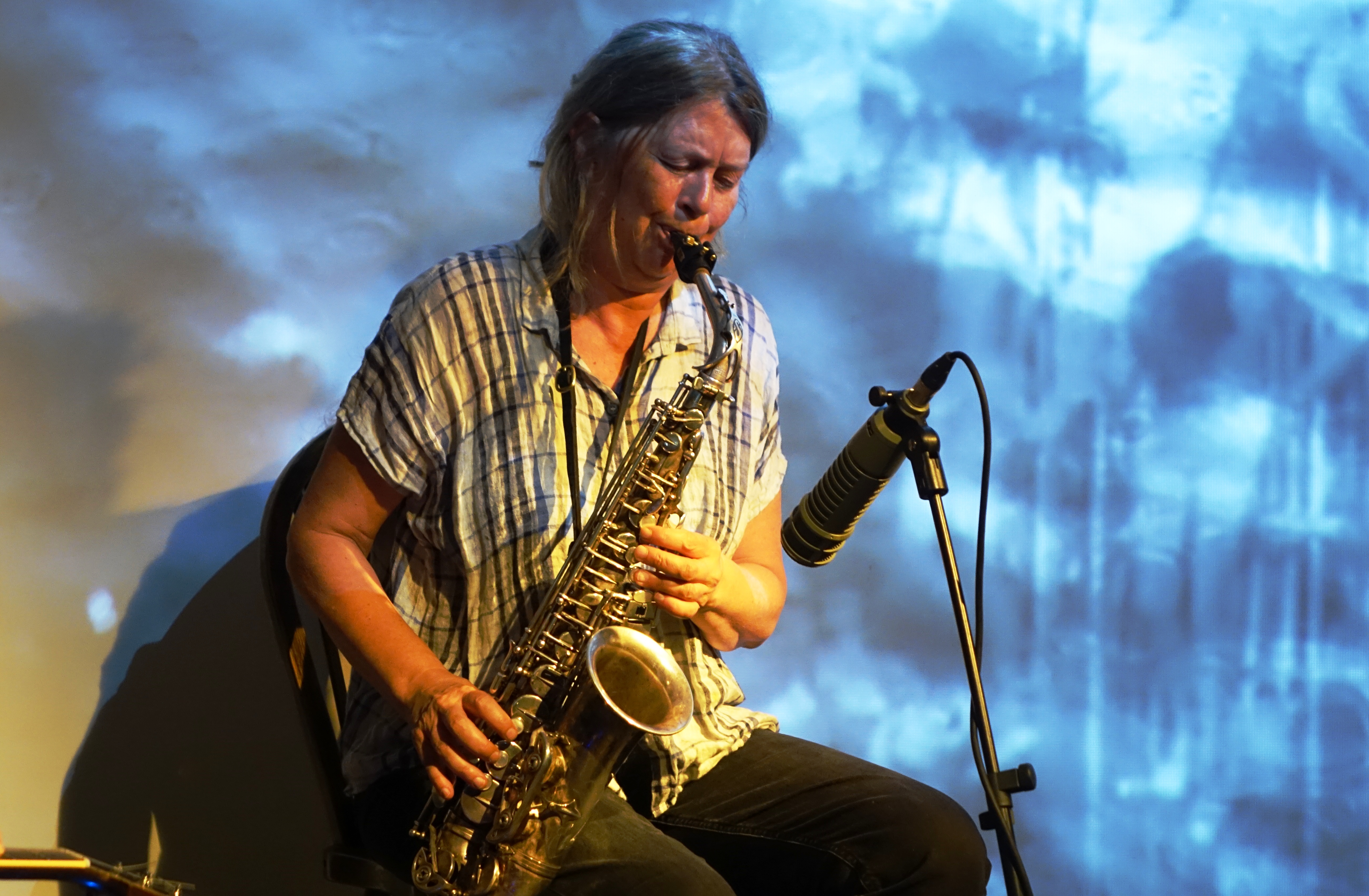 Lotte Anker at Cafe Oto, London in June 2019