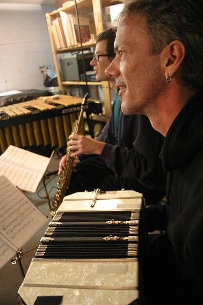 Alain Ray and Eduardo Kohan During Libertango's Rehearsals, Geneva, Switzerland,2005