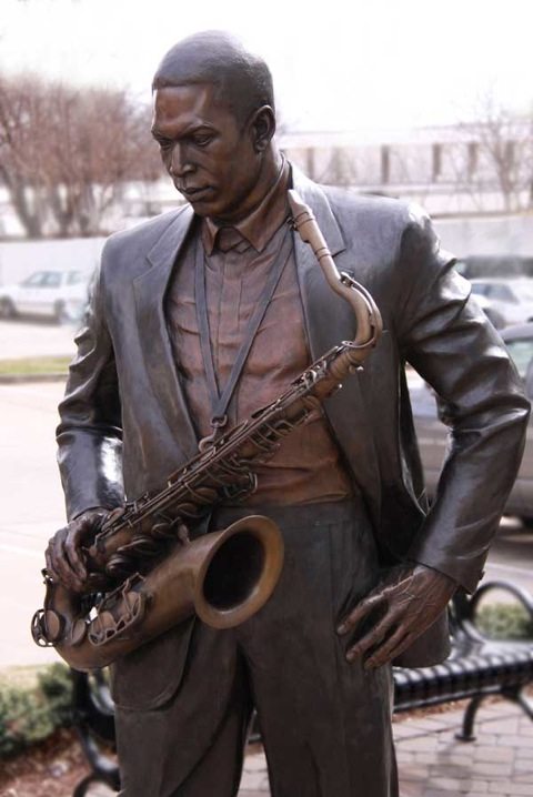 John Coltrane Statue in Downtown High Point