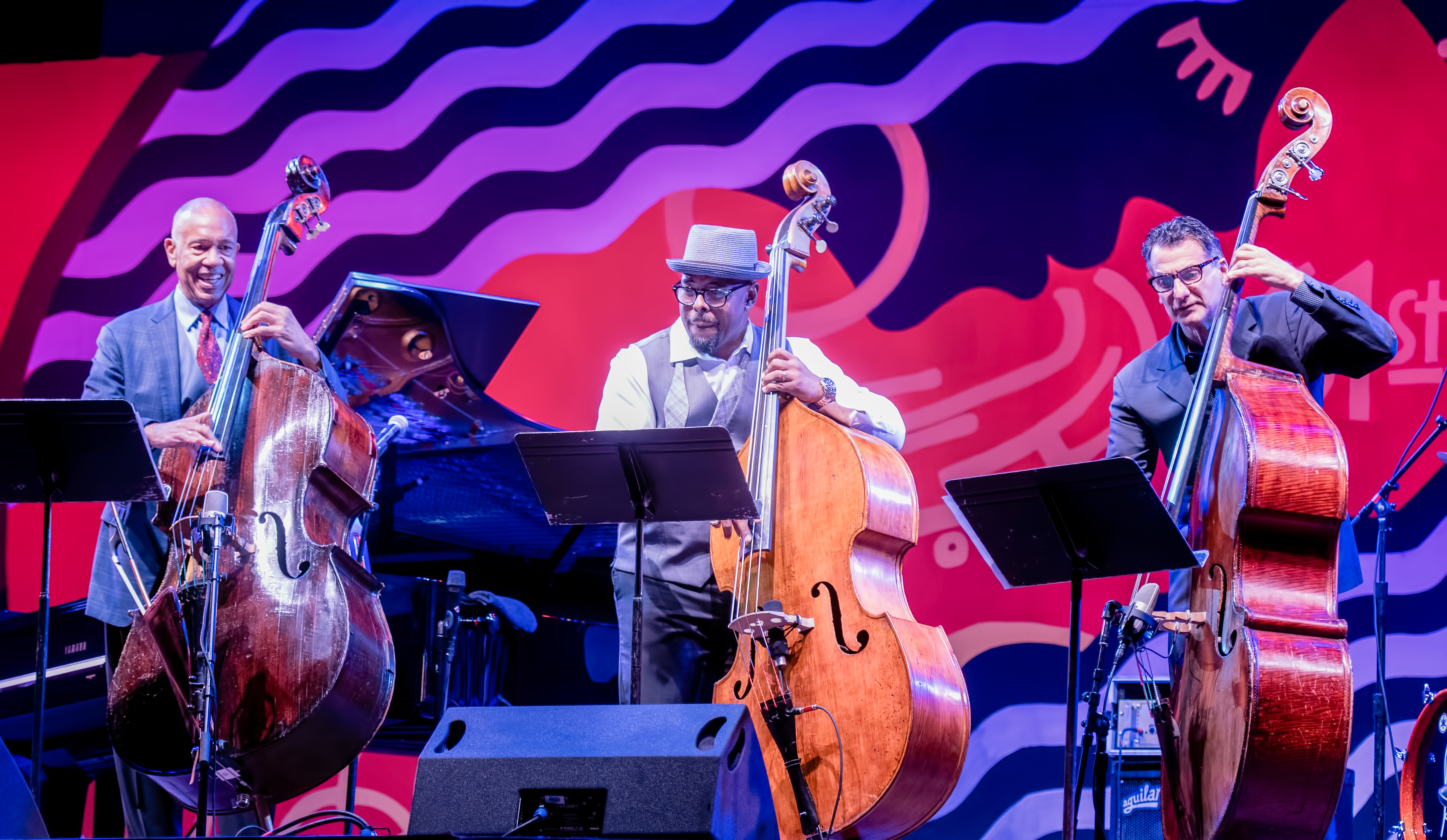 John Clayton, Christian Mcbride And John Patitucci With Remembering Ray Brown At The Monterey Jazz Festival 2018