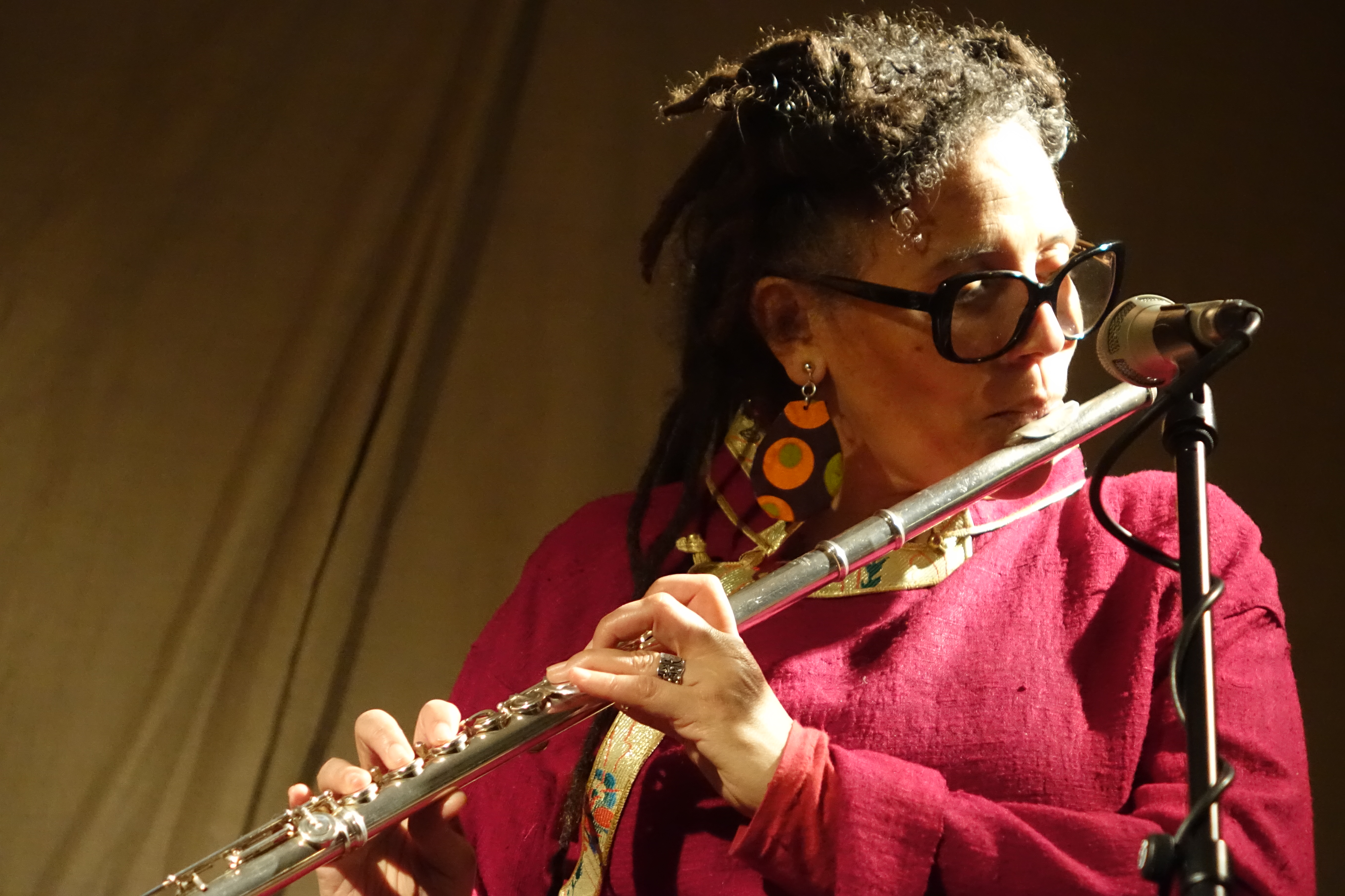 Nicole Mitchell at Cafe Oto, London in April 2019