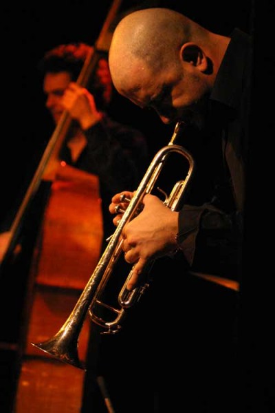 Flavio Boltro and Banz Oester with "Stefano Saccon Quartet" at Amr, Sud Des Alpes, Geneva, Switzerland,2005