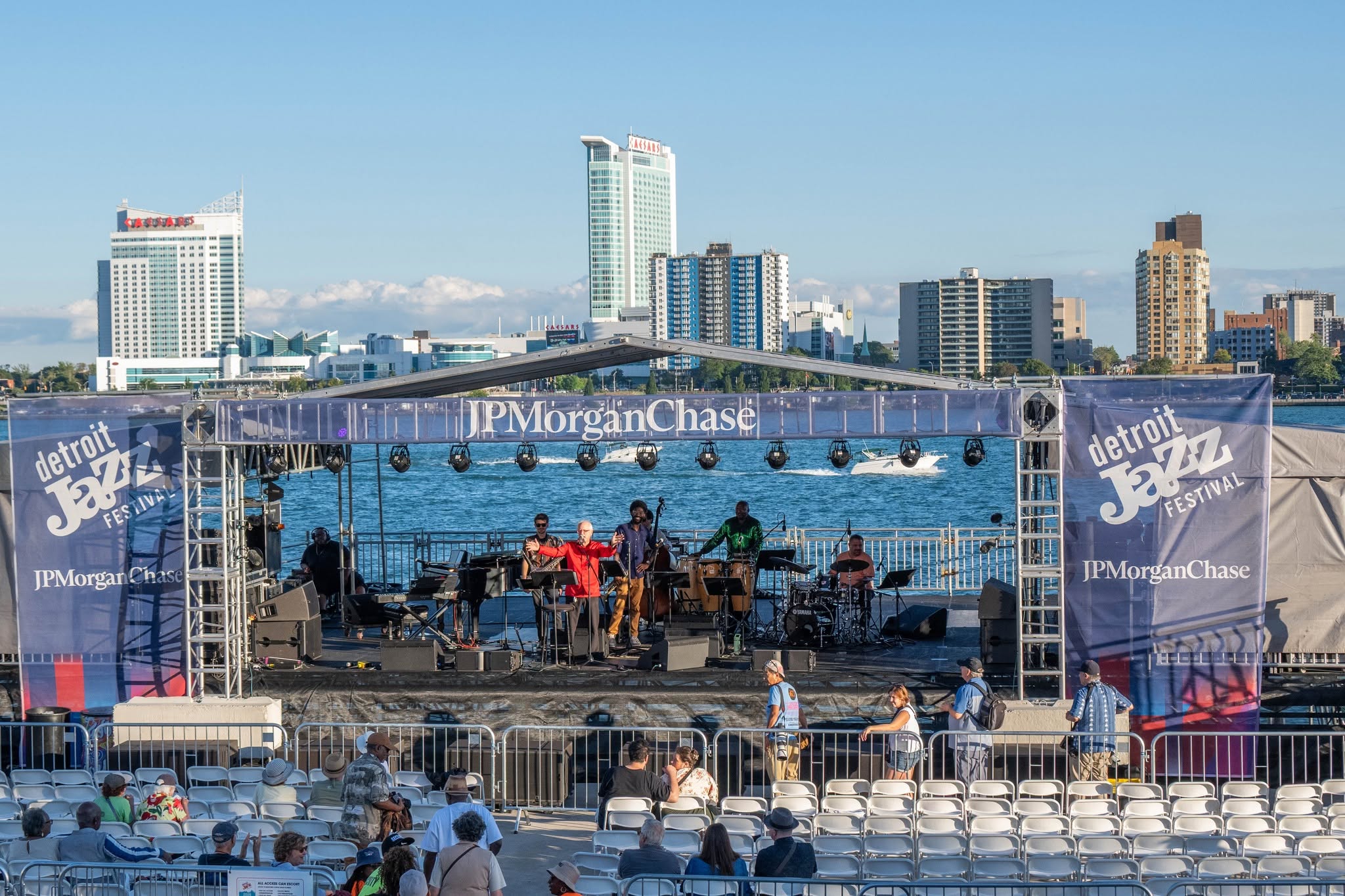 JP Morgan stage at Detroit JF 26 — jazz photo by Paul Rauch | All About Jazz