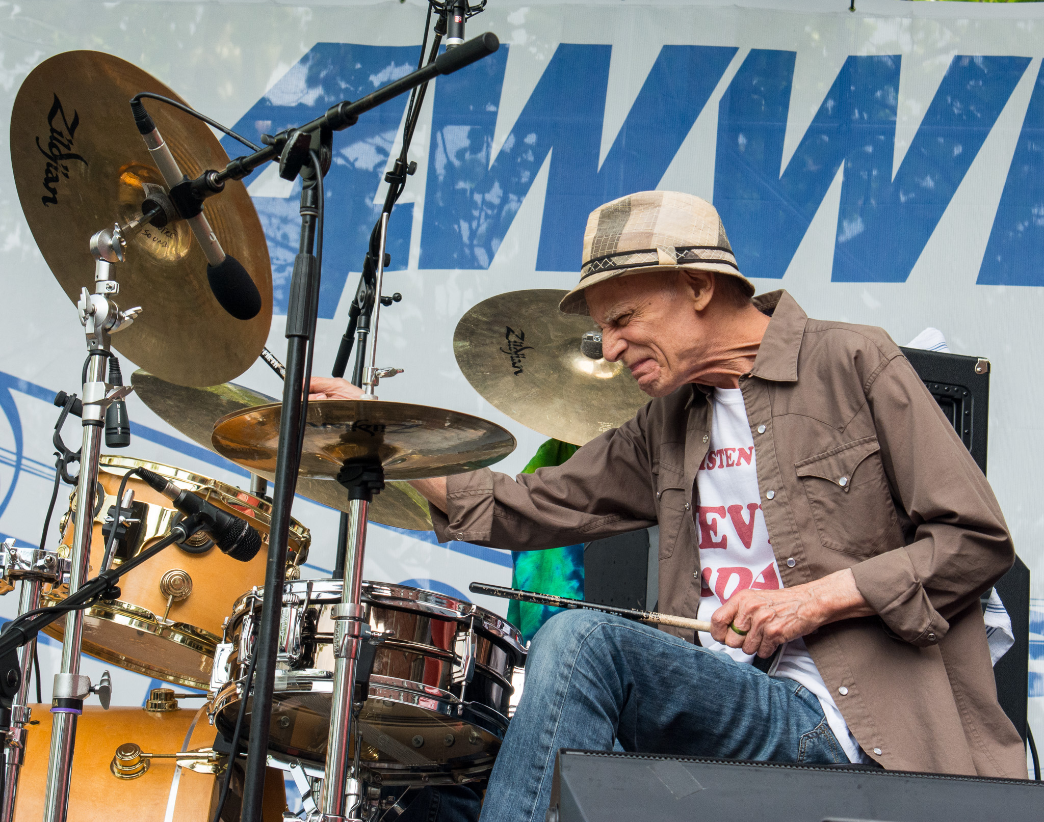 Johnny Vidacovich at French Quarter Fest 2022
