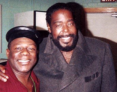 Emmett North Jr & Barry White Backstage Toronto,Can.,1990'